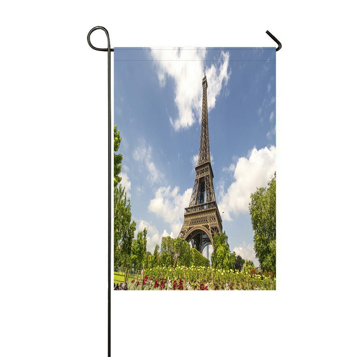 ECZJNT 12x18 Inch Garden Flag - The Tower Flowers Outdoor Decorative Flag for Home, Yard, Party & Seasonal Decor | Perfect for Patio, Lawn & Garden Displays