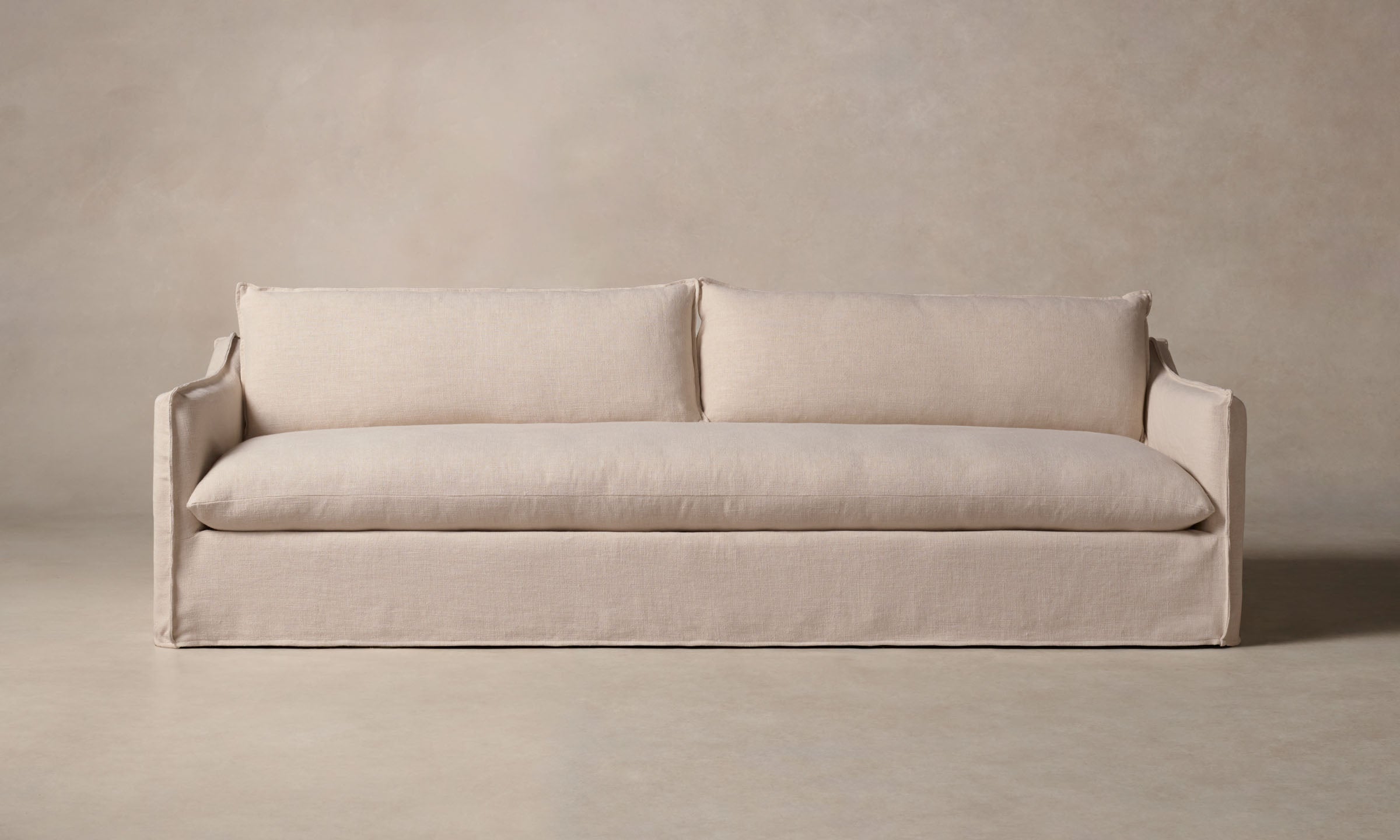 Premium The Dune Sofa - Heritage Belgian Linen Upholstery with Petal Design | Modern Living Room Furniture for Home & Office Comfort