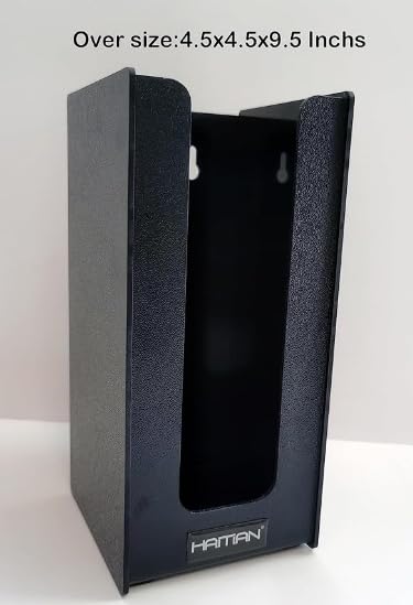HAITIAN 4mm Thickness ABS Black Paper Cup Holder - 1 Compartment Organizer for Office, Restaurant, and Party Supplies