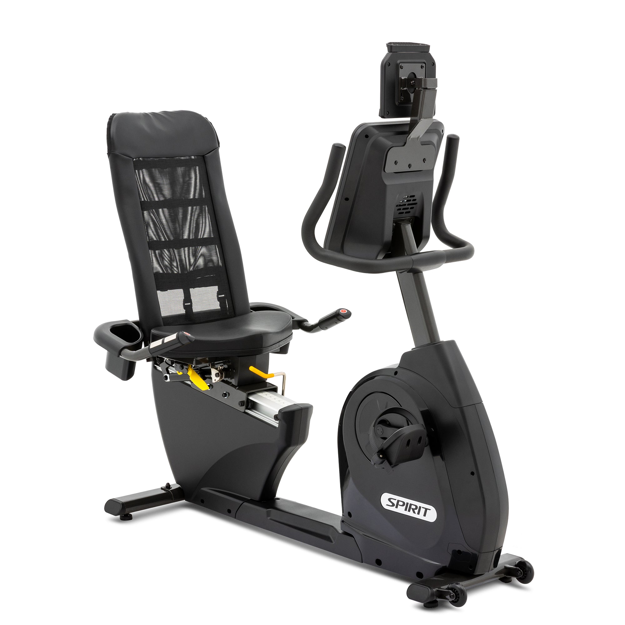Spirit XBR95 Recumbent Exercise Bike for Home Gym - Low Impact Cardio Workout Machine for Seniors & Physical Therapy - Compact Indoor Cycling Bike with Adjustable Seat & LCD Display