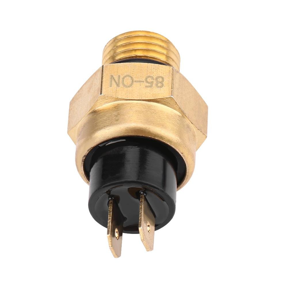 High-Quality Copper Fan Temperature Switch & Thermostat (0010033661) for 2-Stroke & 4-Stroke Engines - Perfect for Cooling Systems in Motorcycles, ATVs, and Small Engines