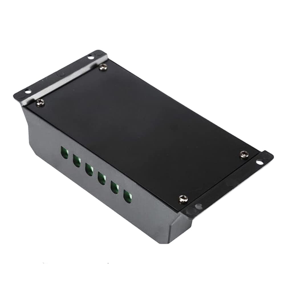 Qingyuan Universal Solar Panel Charge Controller Regulator 12V/24V Auto with Dual USB Ports - Perfect for DIY Solar Projects, RV, Boat, Off-Grid Power Systems & Camping