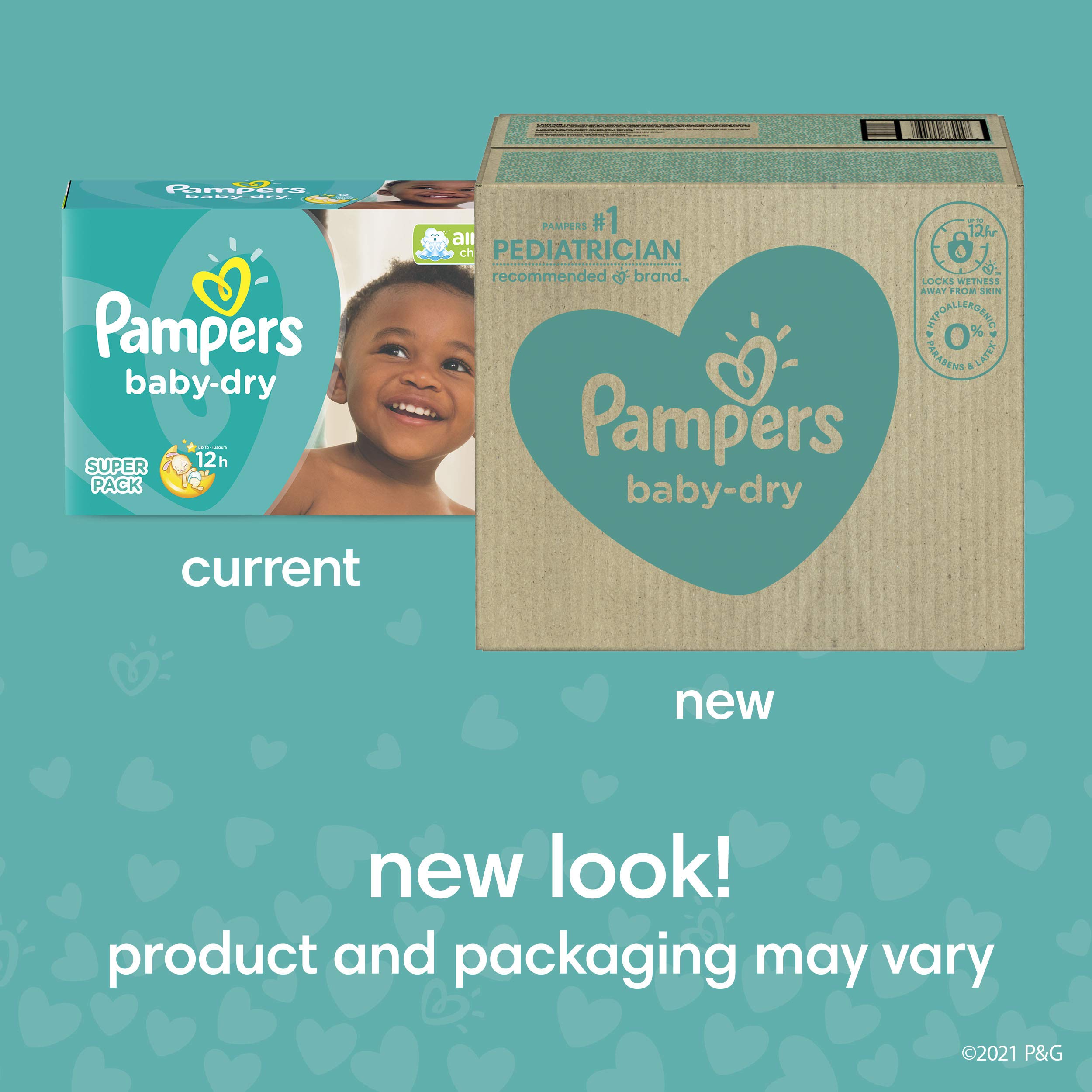 Pampers Baby Dry Disposable Diapers Size 3 (210 Count) & Sensitive Baby Wipes (336 Count) - One Month Supply for Newborns & Infants | Soft, Absorbent Protection for Day & Night Use | Ideal for Home, Travel & Daycare