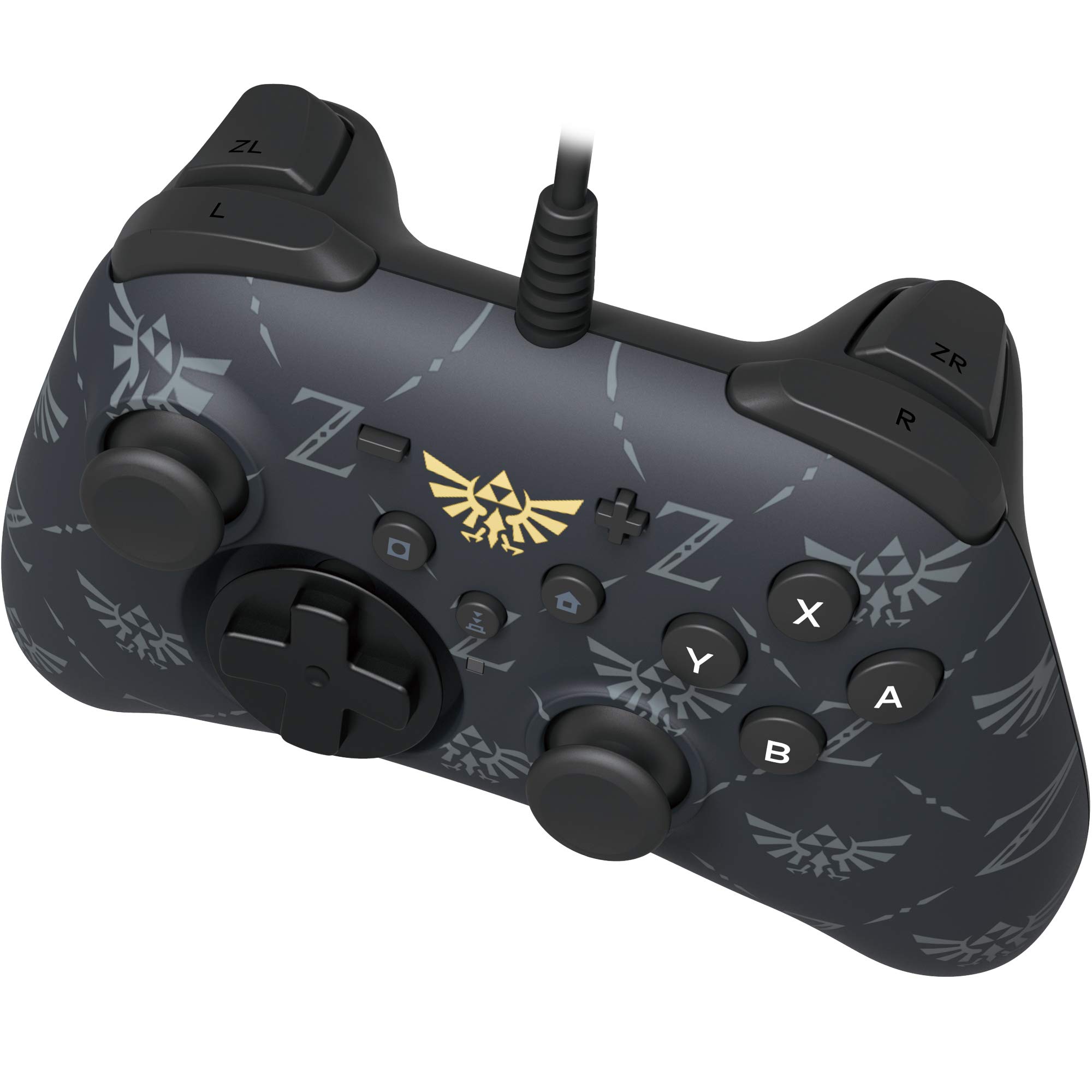 Hori Pad Pro Controller for Nintendo Switch - Officially Licensed Zelda Edition - Wireless Gamepad for Legend of Zelda Games - Perfect for Gaming at Home or On-the-Go