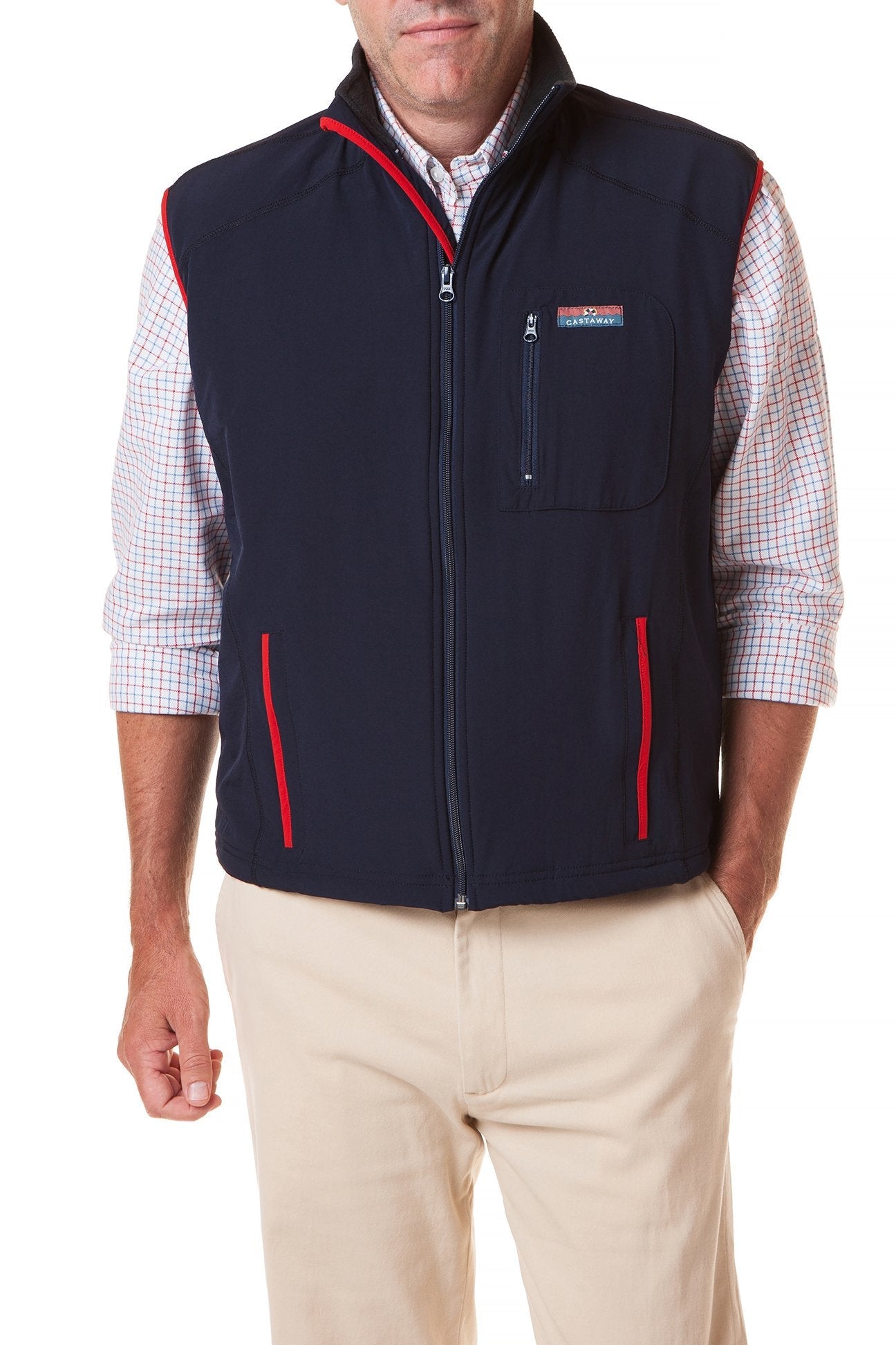Tidal Wind Vest for Men & Women - Lightweight Nantucket Navy Water-Resistant Jacket - Perfect for Hiking, Running & Outdoor Adventures