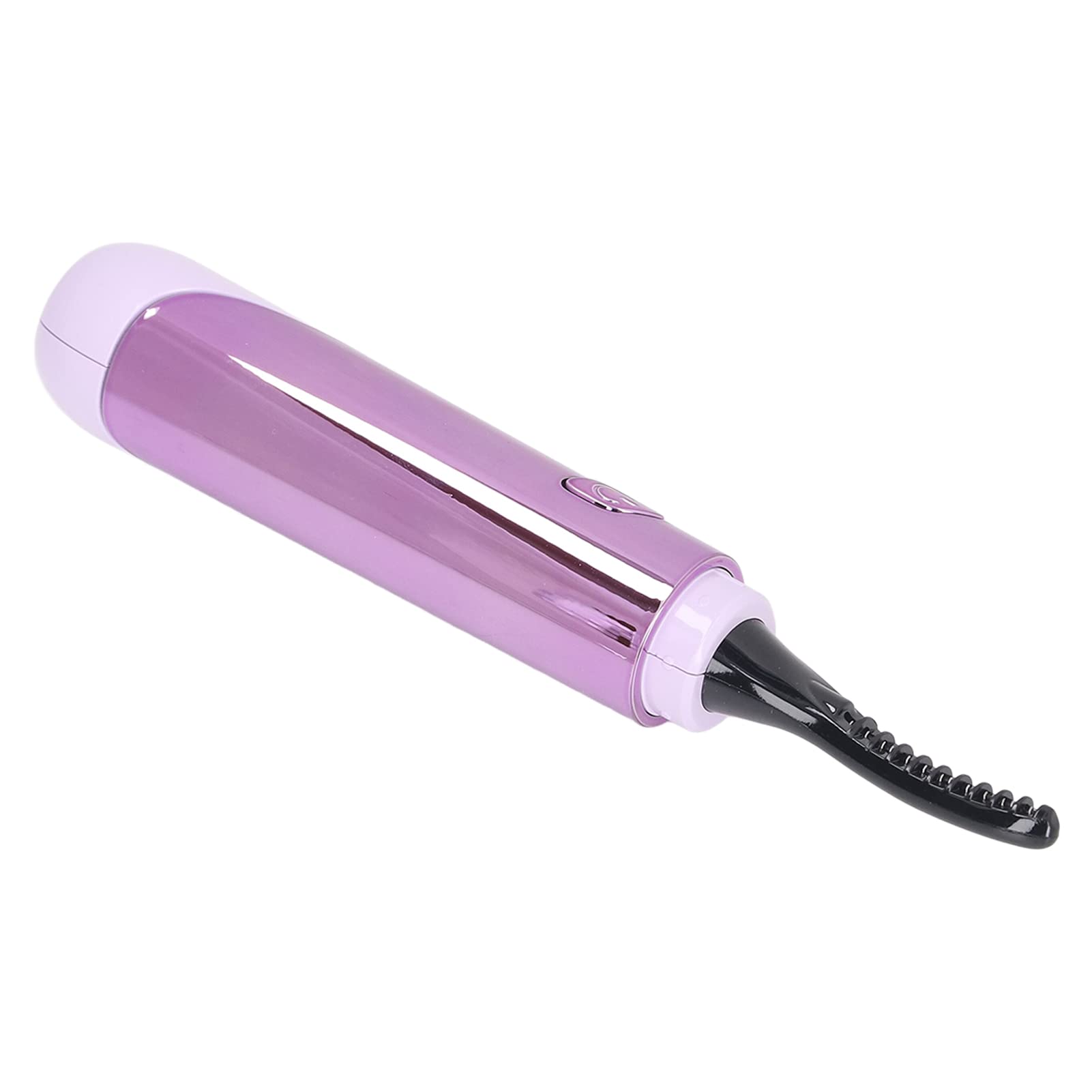 Rechargeable Heated Eyelash Curler with Long-Lasting Warmth & Silicone Pad - Perfect for Home Use, Travel, and Professional Makeup (Purple)