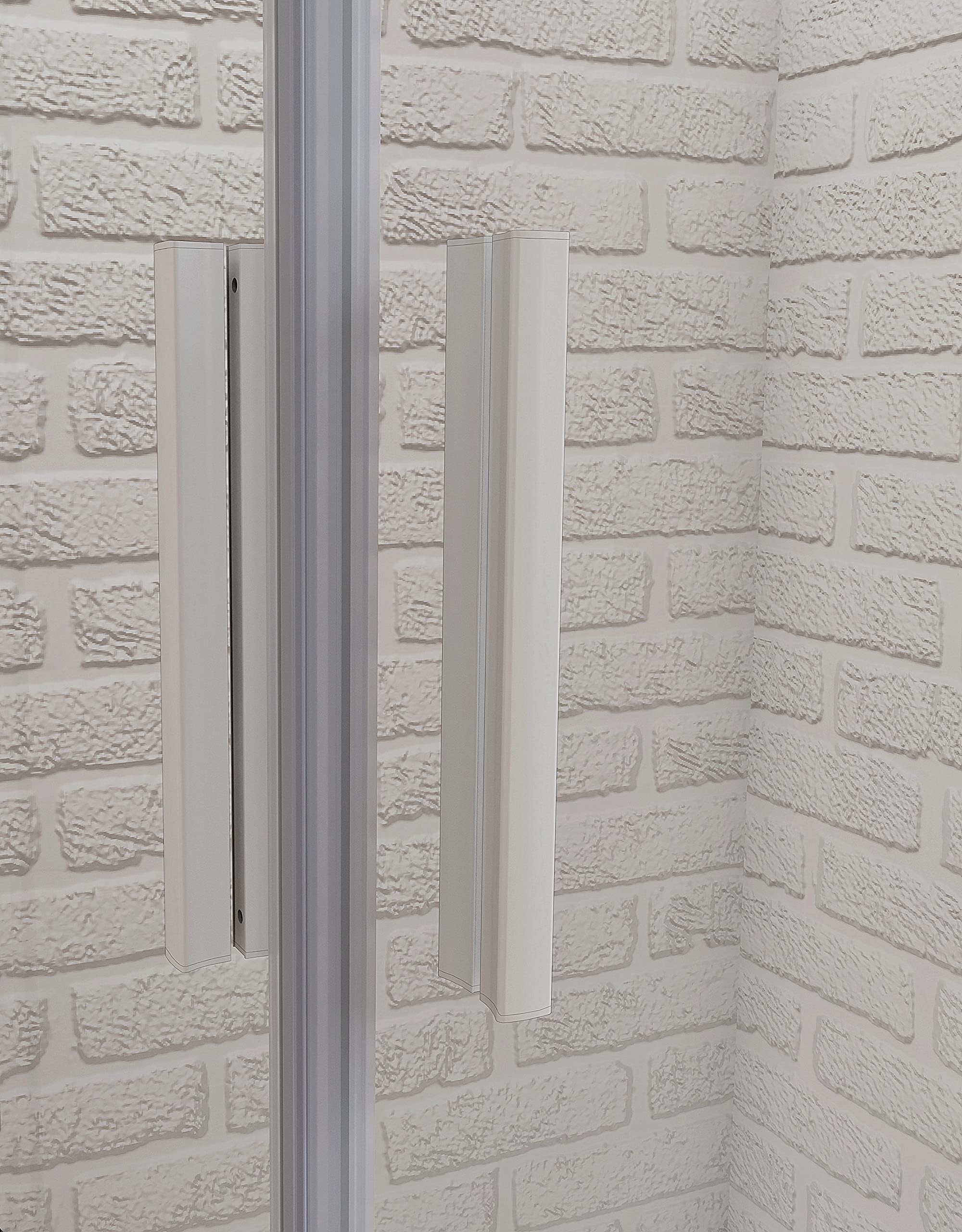 Aica 80x80cm Corner Shower Cubicle Enclosure with Safety Clear Glass (185cm Height) - Perfect for Modern Bathrooms & Space-Saving Solutions
