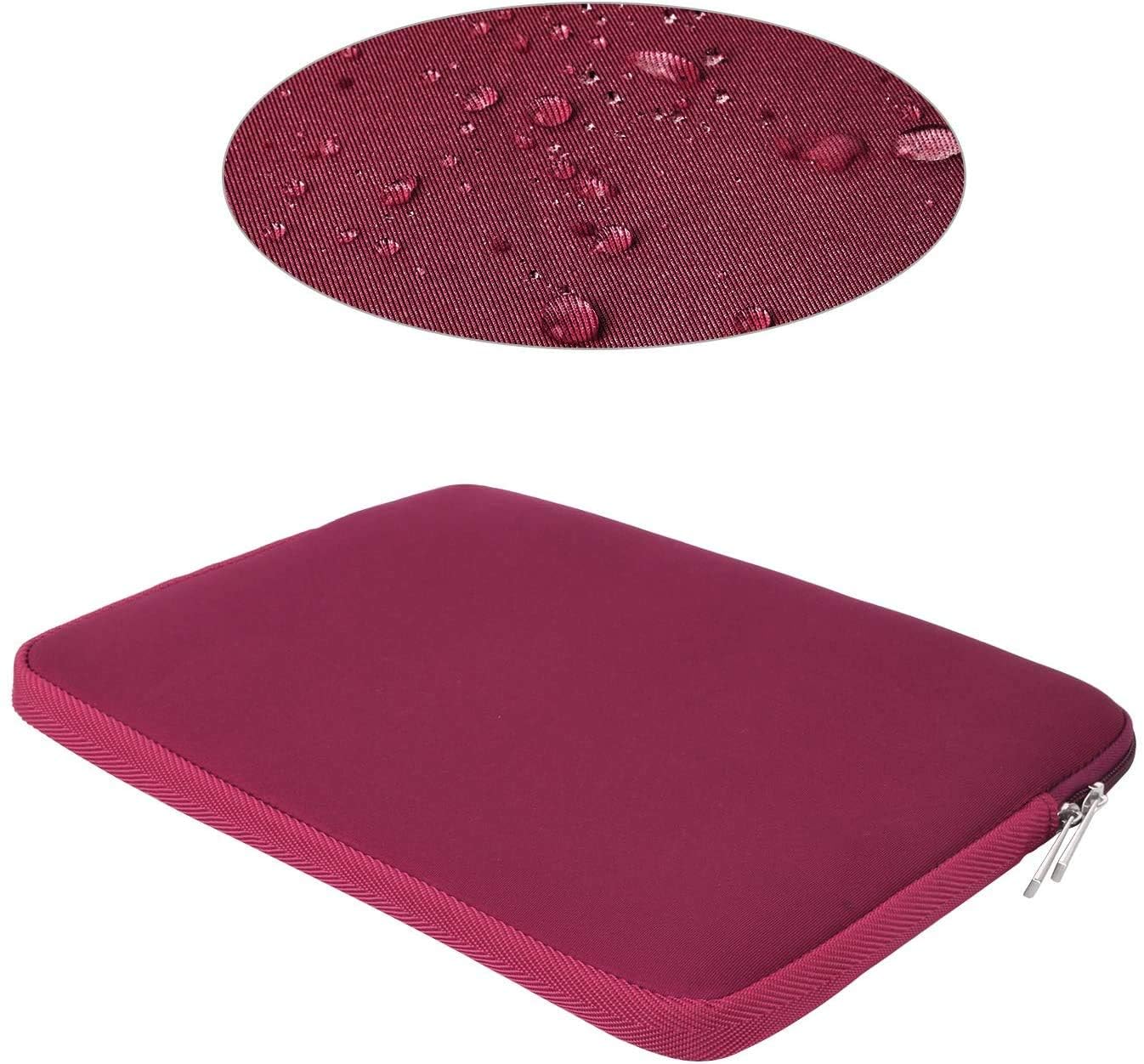 iCasso Protective Case for MacBook Air 13 inch (2020/2019/2018 Models A2337 M1/A2179/A1932) - Hard Shell Cover with Touch ID Cutout, Includes Screen Protector, Keyboard Cover & Carrying Sleeve (Wine Red) - Perfect for Travel, Office & School Use