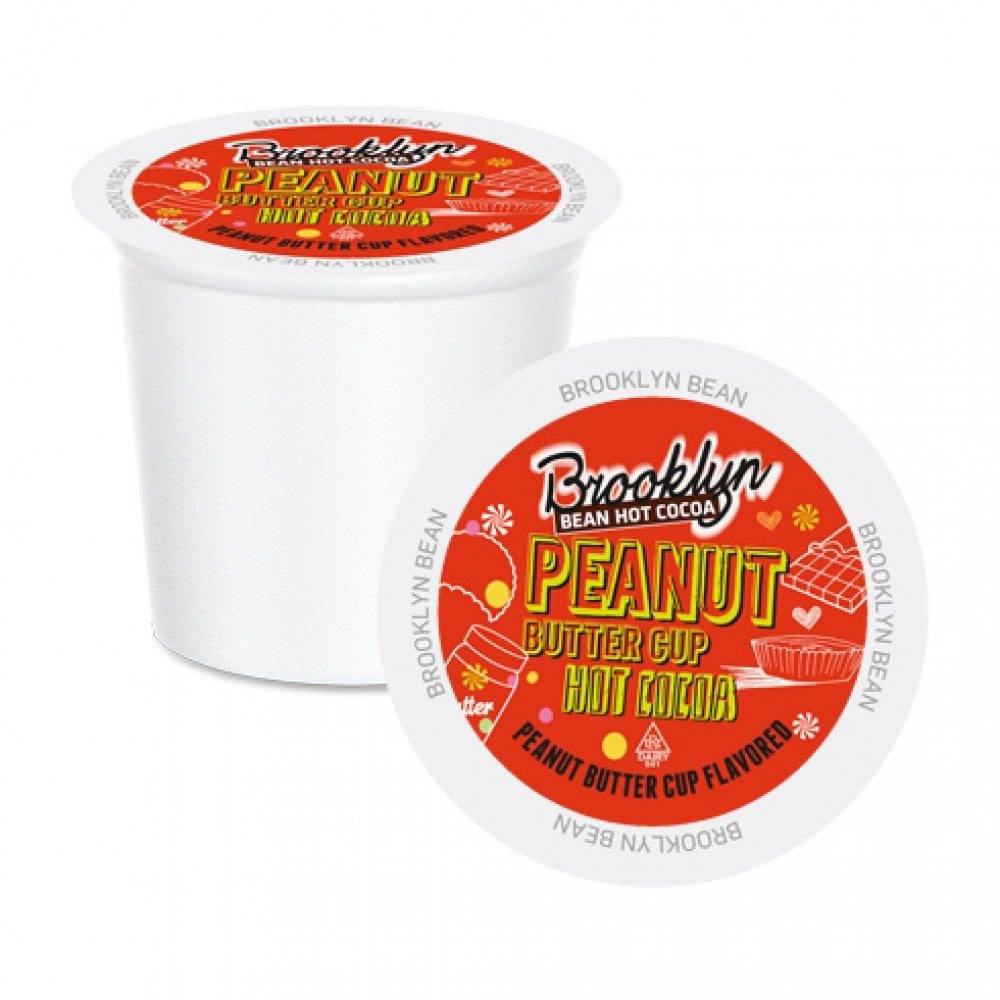 Brooklyn Beans Peanut Butter Cup Single Serve Hot Cocoa Mix - 40 Pack for Office, Camping & Winter Comfort Drinks