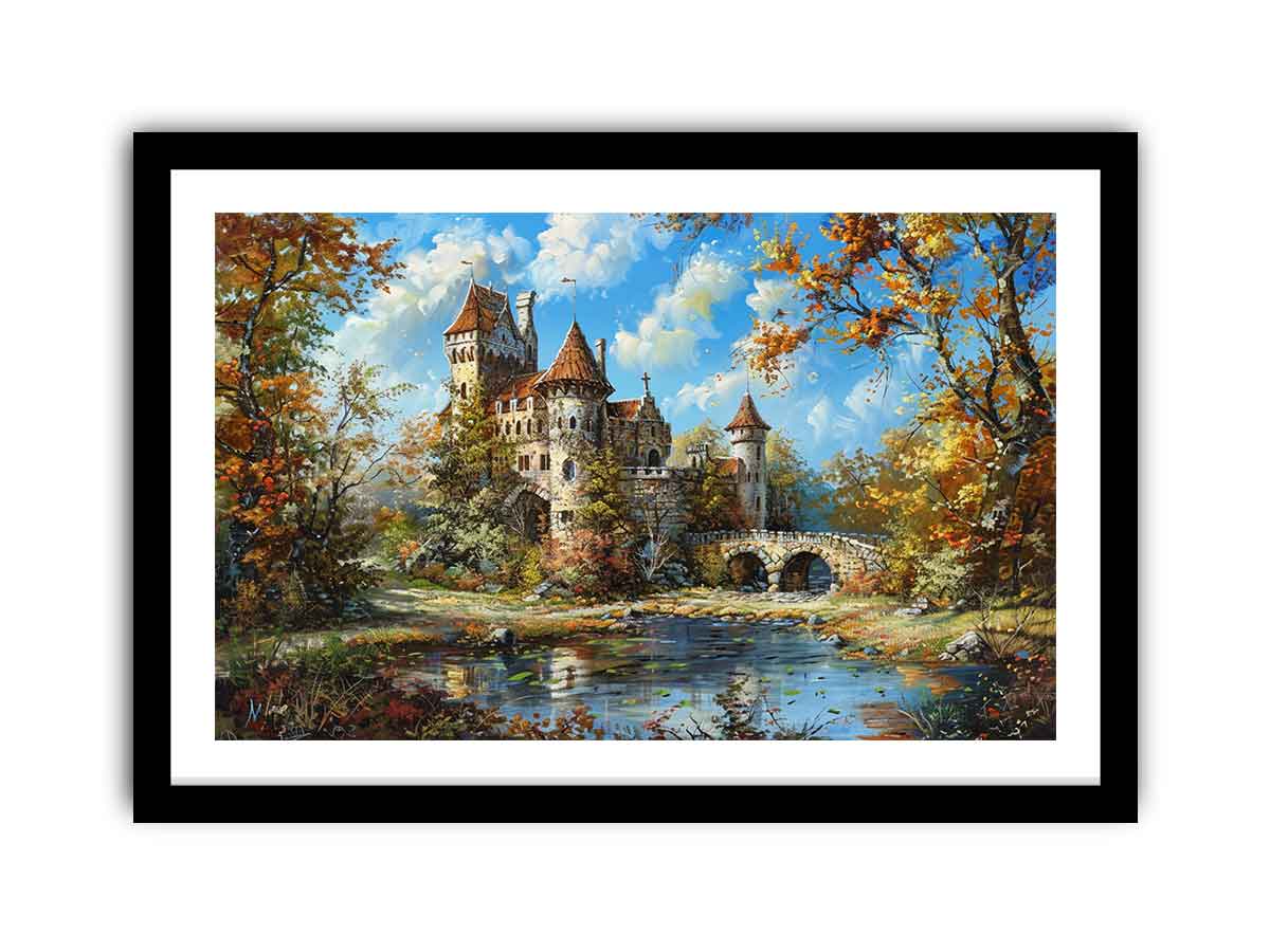 Castle Art - Premium Medieval Castle Decor & Wall Art for Home, Office & Gaming Room Decorations | Perfect for Fantasy Lovers & History Enthusiasts