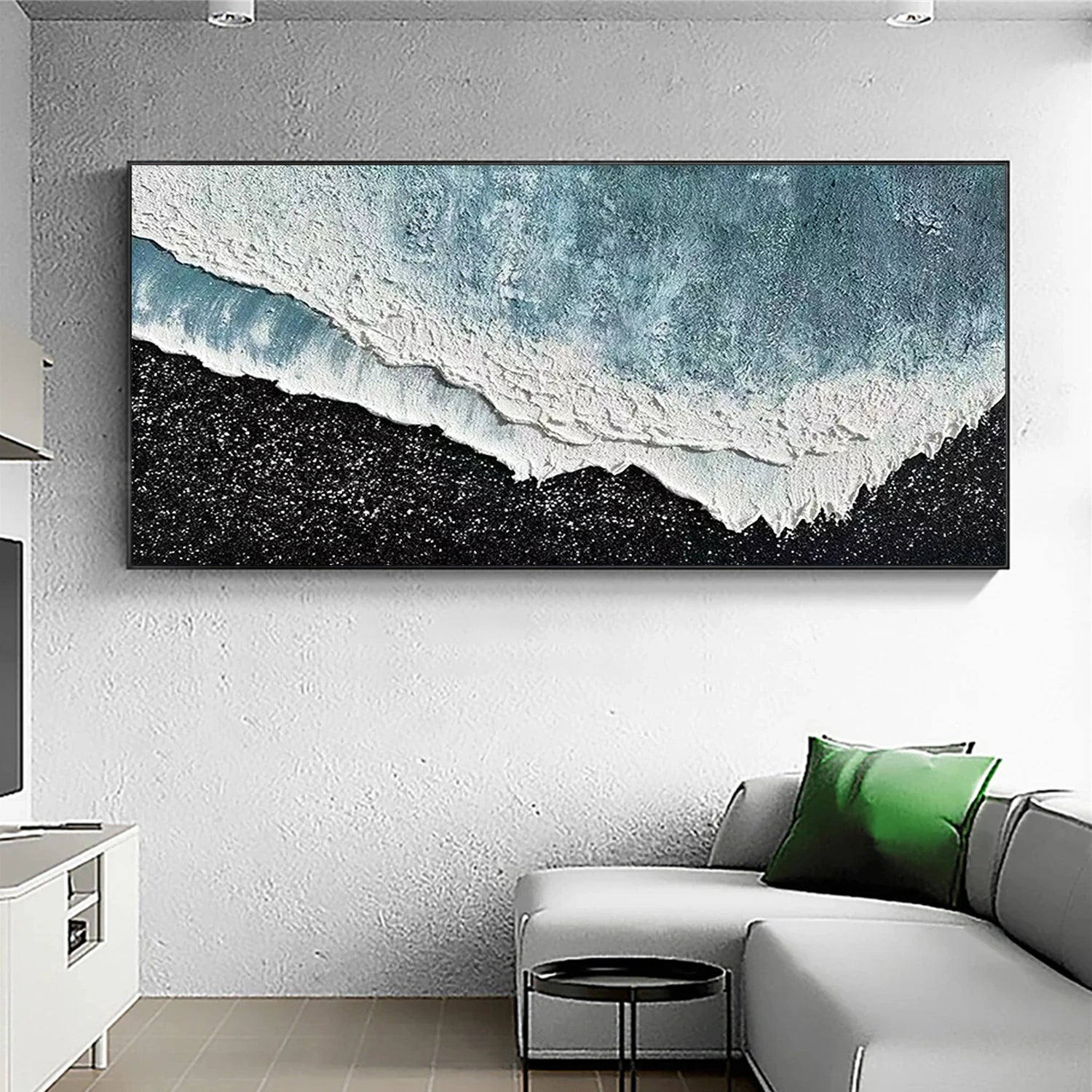 Ocean and Sky Painting #OS 046 - Stunning Seascape Wall Art for Home & Office Decor - Perfect for Living Room, Bedroom, or Beach House