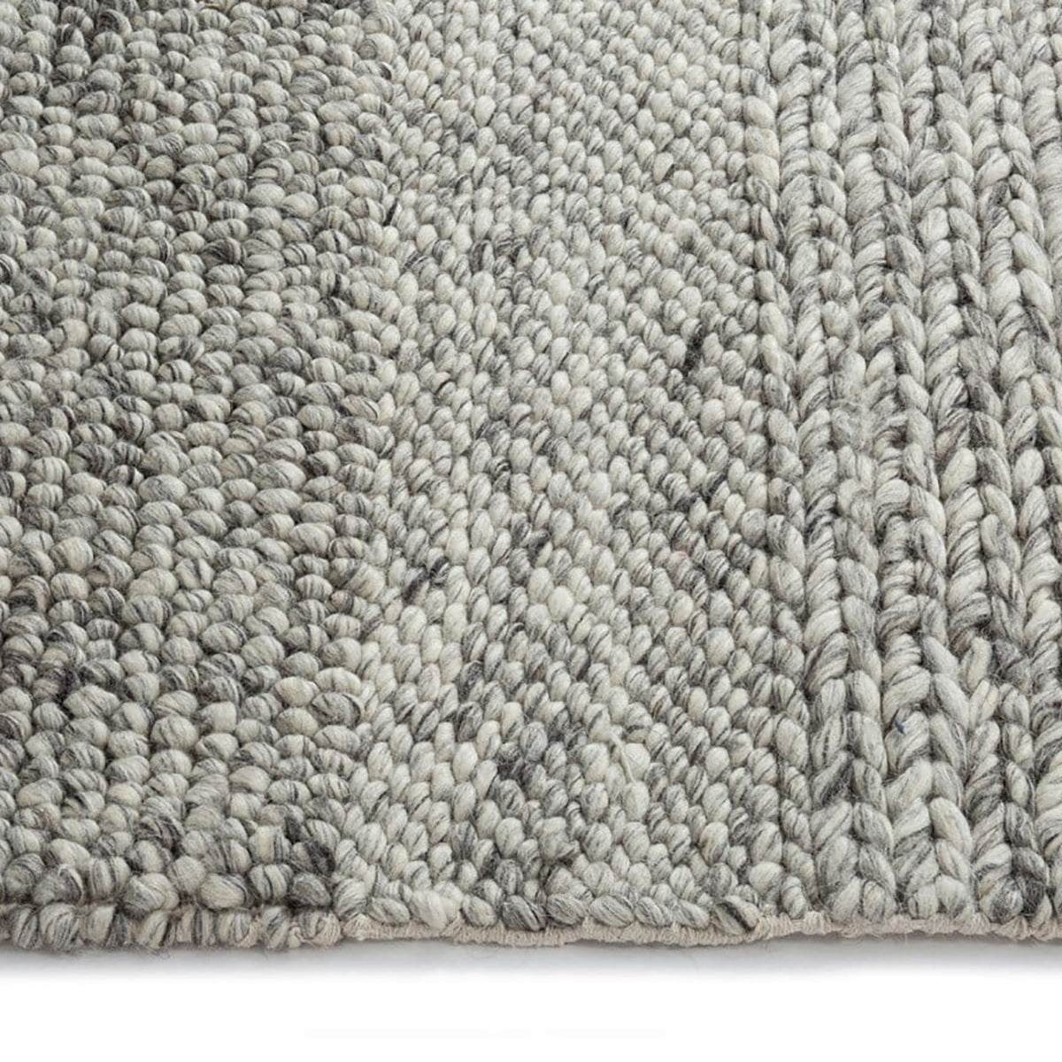 Amalie Braided and Looped Rug - Soft Bohemian Jute Area Rug for Living Room, Bedroom, Nursery | Eco-Friendly Natural Fiber Floor Mat for Home Decor