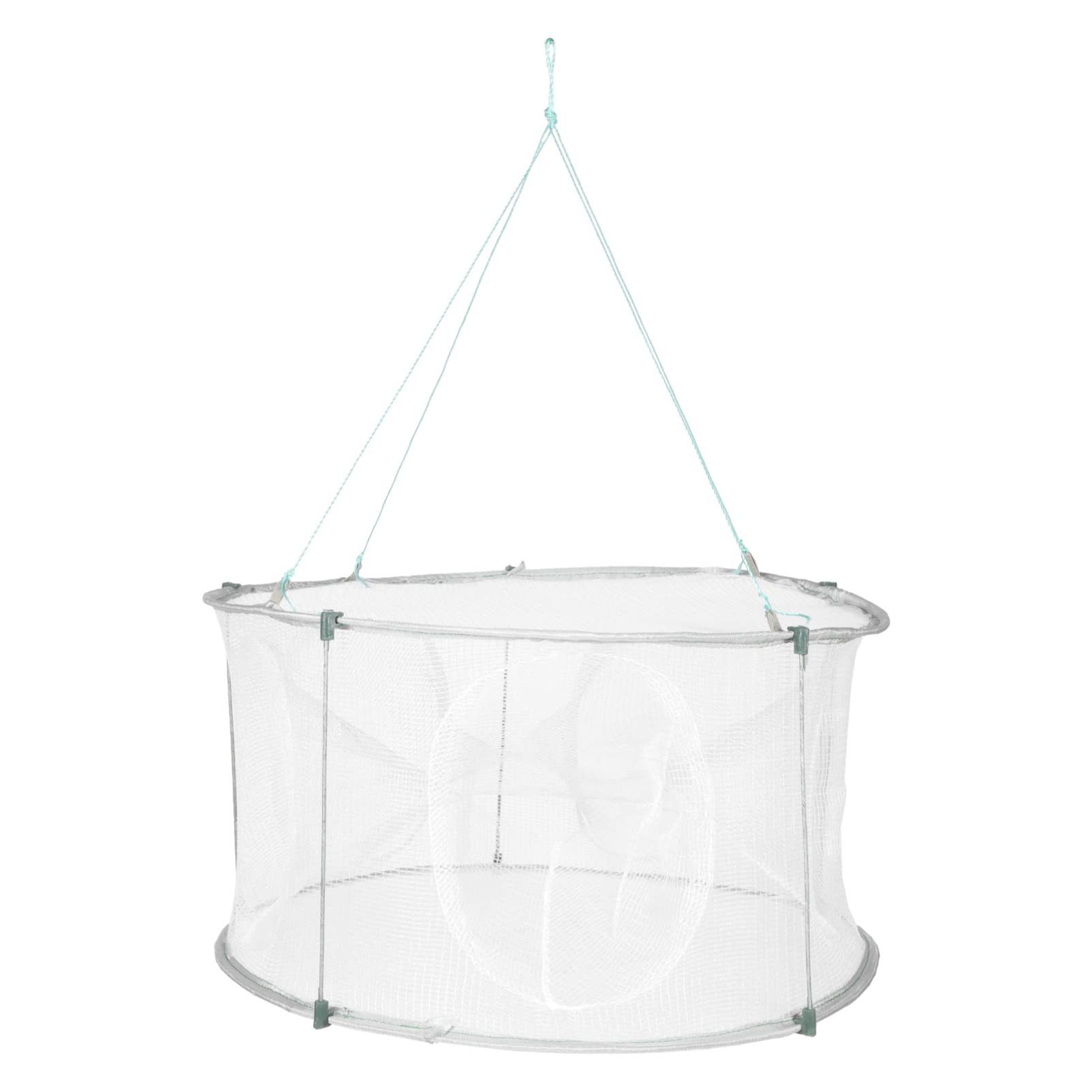 Foldable Fishing Net 50CM - Lightweight Mesh Fish Catch Net for Crab, Shrimp, Lobster - Portable Fishing Accessories for Outdoor, Kayak, and Beach Fishing | Great for Freshwater & Saltwater Use