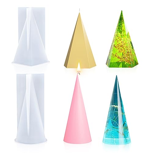 2 Pcs Pyramid Molds