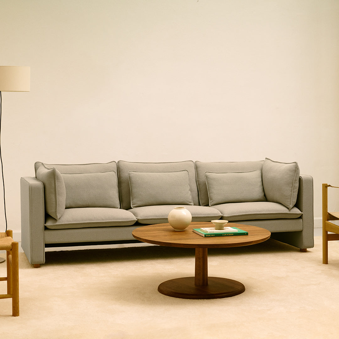 Jota 3-Seater Sofa - Modern Fabric Couch for Living Room, Lounge & Office - Comfortable and Stylish Sofa Set for Home Decor