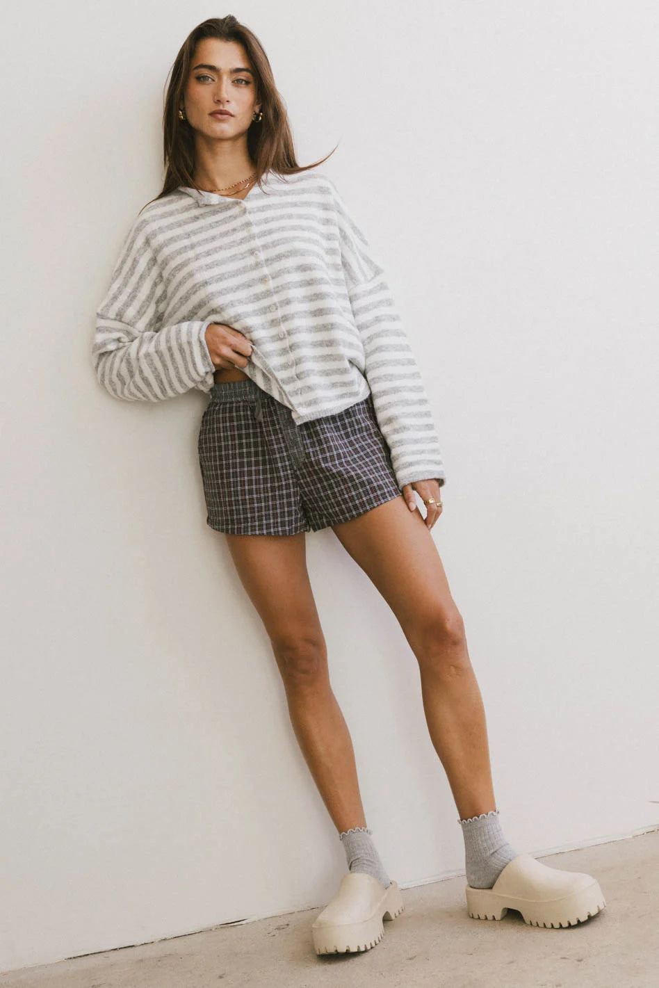 Nyla Plaid Shorts for Women - Stylish & Comfortable Tartan Print Summer Shorts | Perfect for Casual Outfits, Beach Vacations & Outdoor Activities