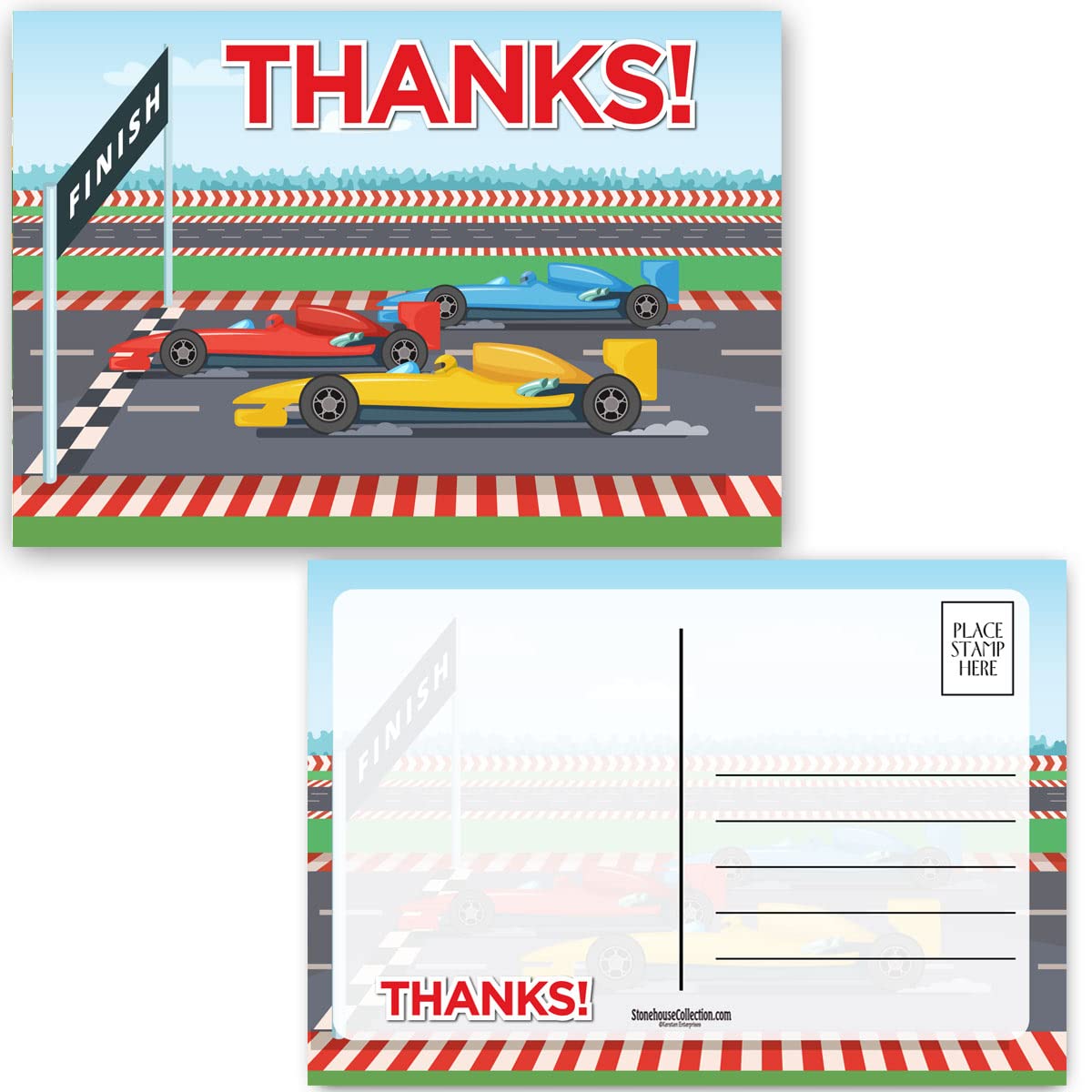 Stonehouse Collection Race Car Postcards - 4