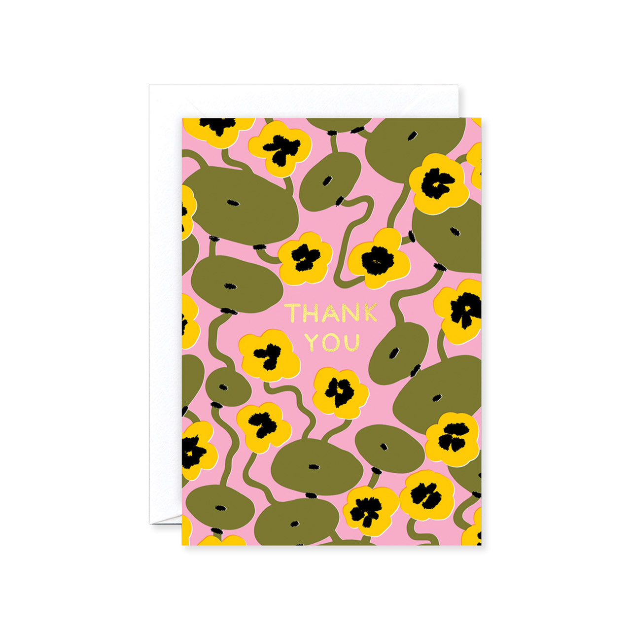 Thank You Nasturtiums Greeting Card - Floral Appreciation Card for Friends, Family & Coworkers - Perfect for Birthdays, Thank You Notes & Special Occasions