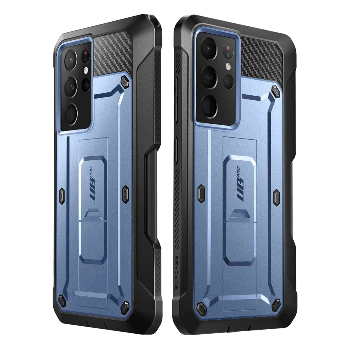 Samsung Galaxy S21 Ultra Unicorn Beetle Pro Rugged Case with S Pen Holder - Heavy Duty Protection, Shockproof & Scratch Resistant Cover for Galaxy S21 Ultra 5G - Metallic Blue | Perfect for Outdoor, Work & Extreme Sports