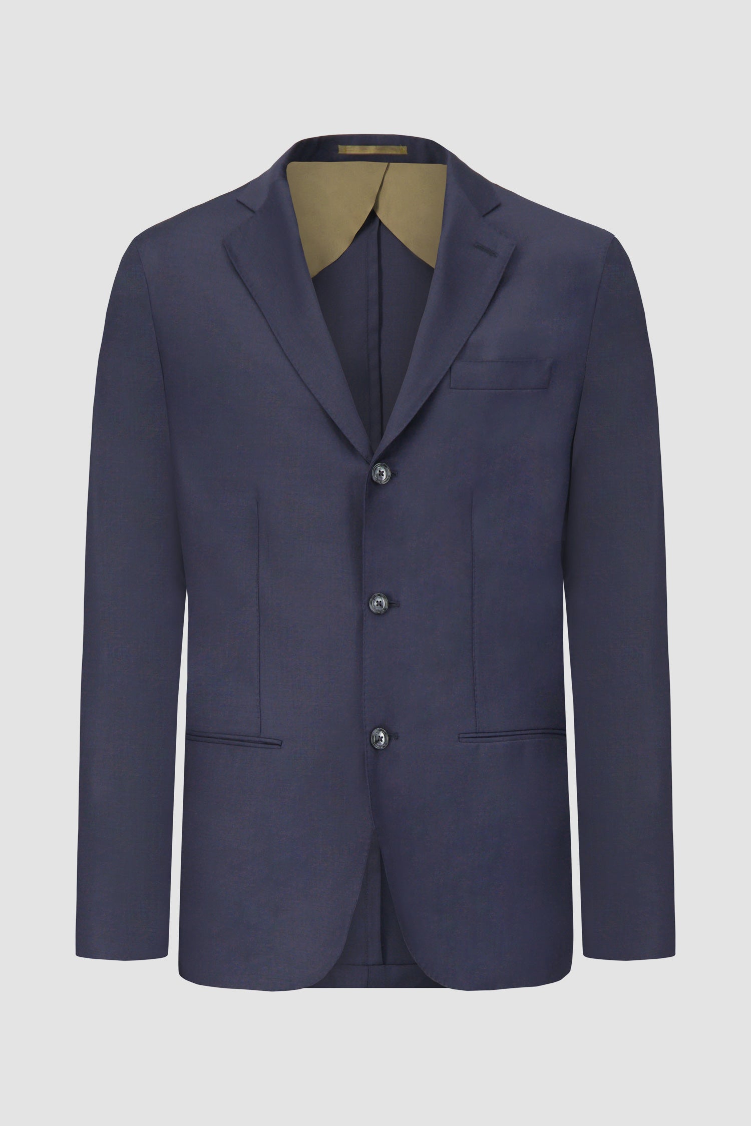 Barba Napoli Navy Blue Long Suit for Men - Premium Italian Tailored Business Suit for Weddings, Office & Formal Events