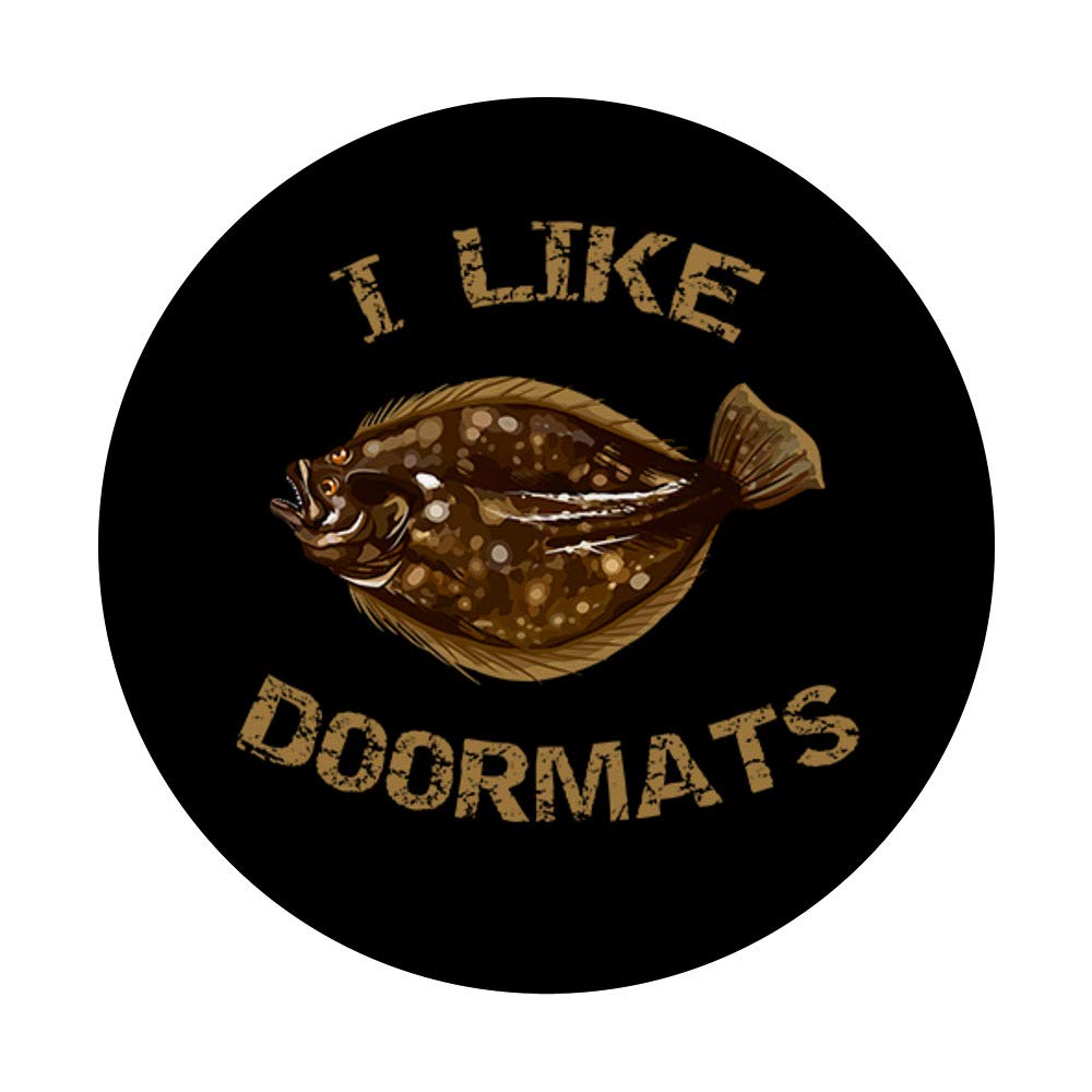 Summer Flounder Fishing & Fluke Fishing Doormats | Non-Slip PopSockets Grip Stand for Phone & Tablet | Perfect for Anglers & Beach House Decor
