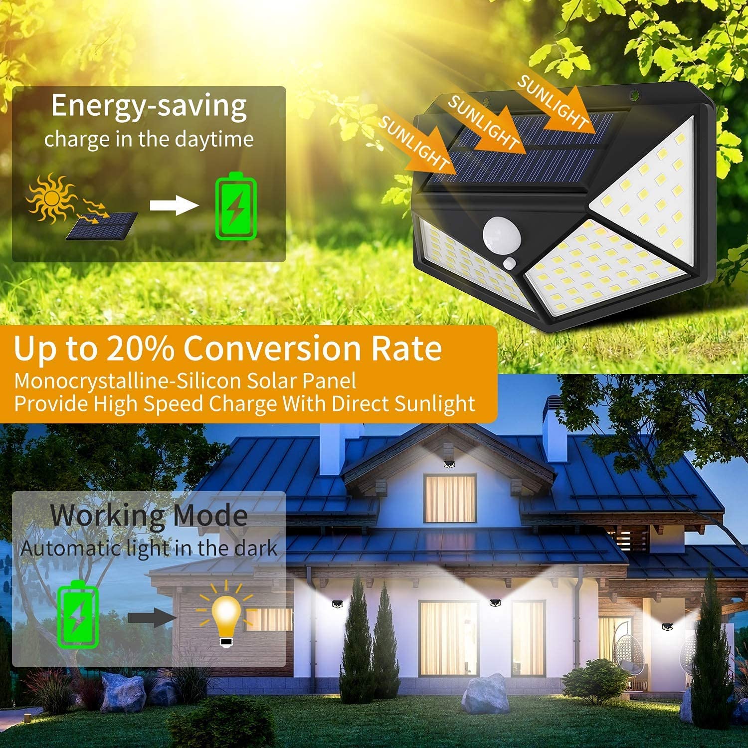 100 Waterproof LED Solar Fairy Lights Outdoor - 8 Lighting Modes, 4 Pack - Perfect for Home, Garden, Patio, Wedding, Party & Holiday Decorations