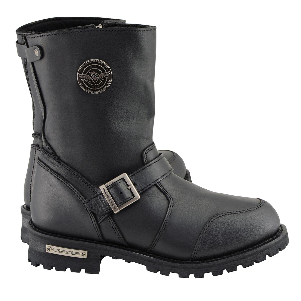 Milwaukee Leather Men's Premium Classic Engineer Motorcycle Boots - Durable Leather Riding Boots for Men - Perfect for Motorcycle Enthusiasts & Long-Distance Rides