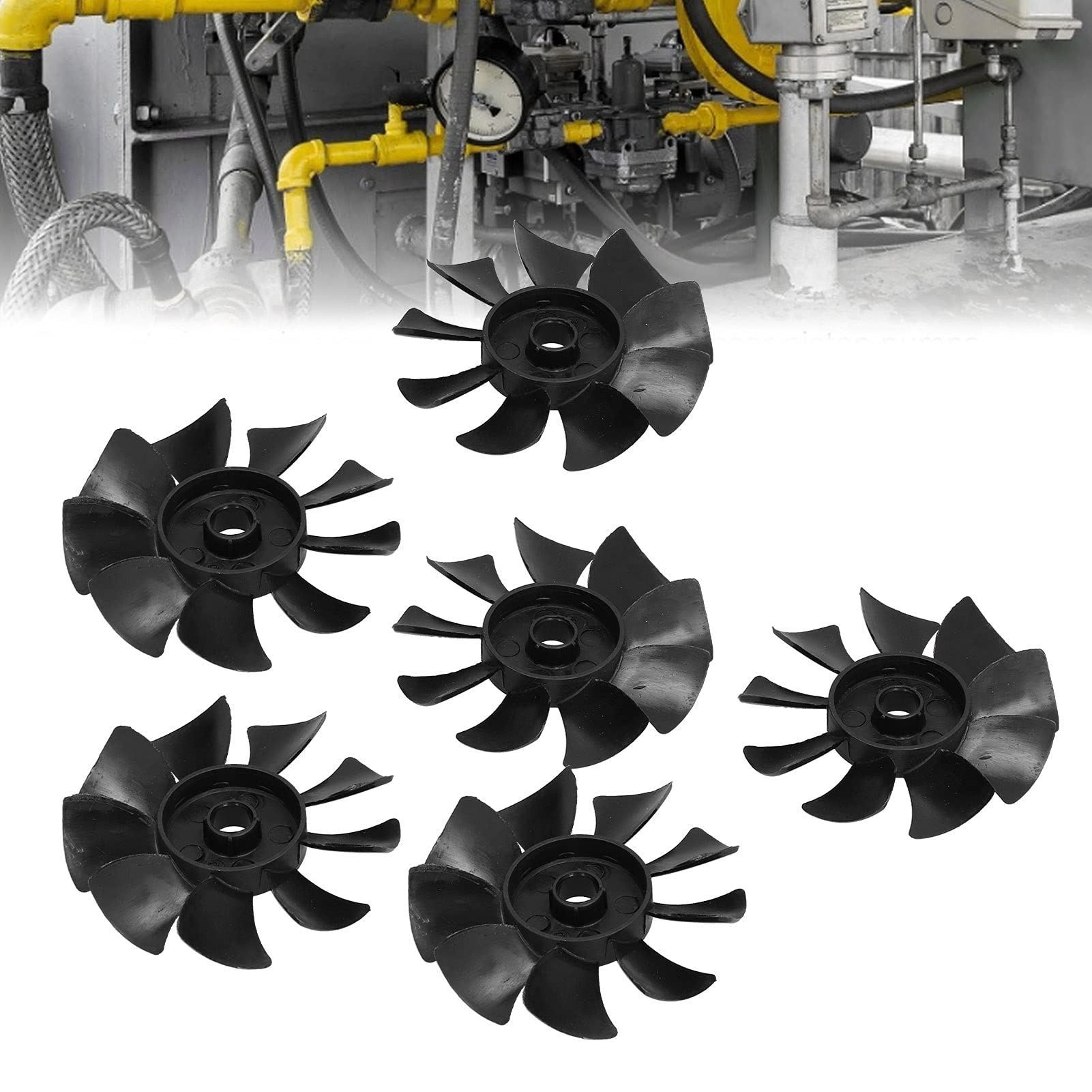 550W Air Compressor Motor Cooling Fan Blade Replacement - YWBL-WH Model for Air Compressor Pump - Perfect for Industrial Workshops, HVAC Systems & Home Garage Use