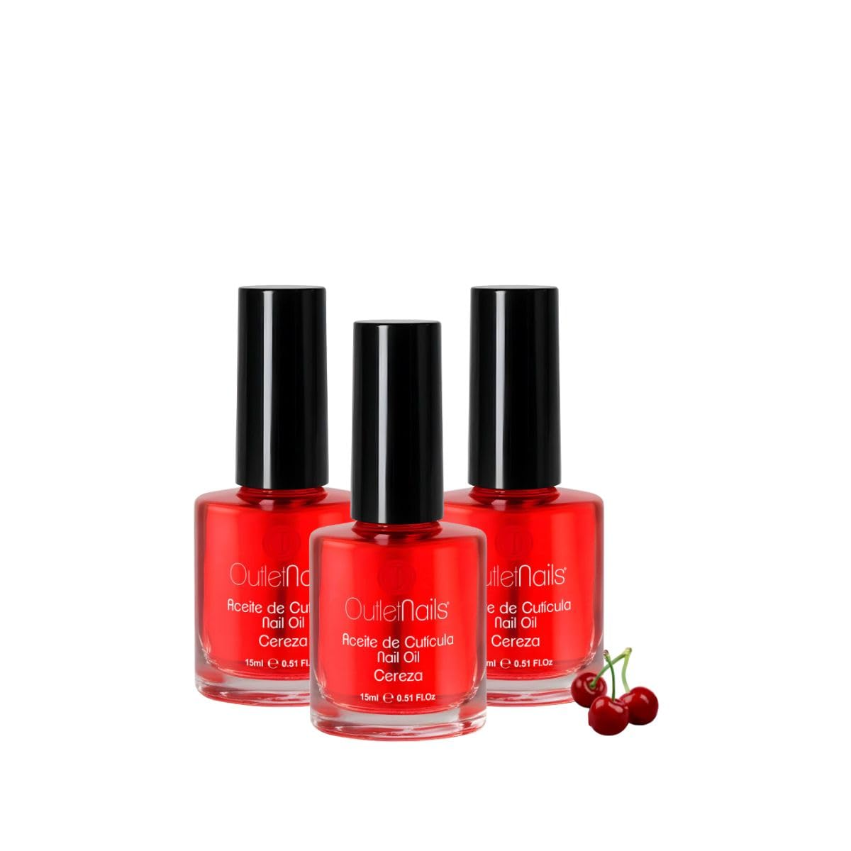 3 Pack Strawberry Scented Nail Oil 15ml - Nail & Cuticle Treatment for Stronger, Healthier Nails - Perfect for At-Home Manicures & Nail Care Routines