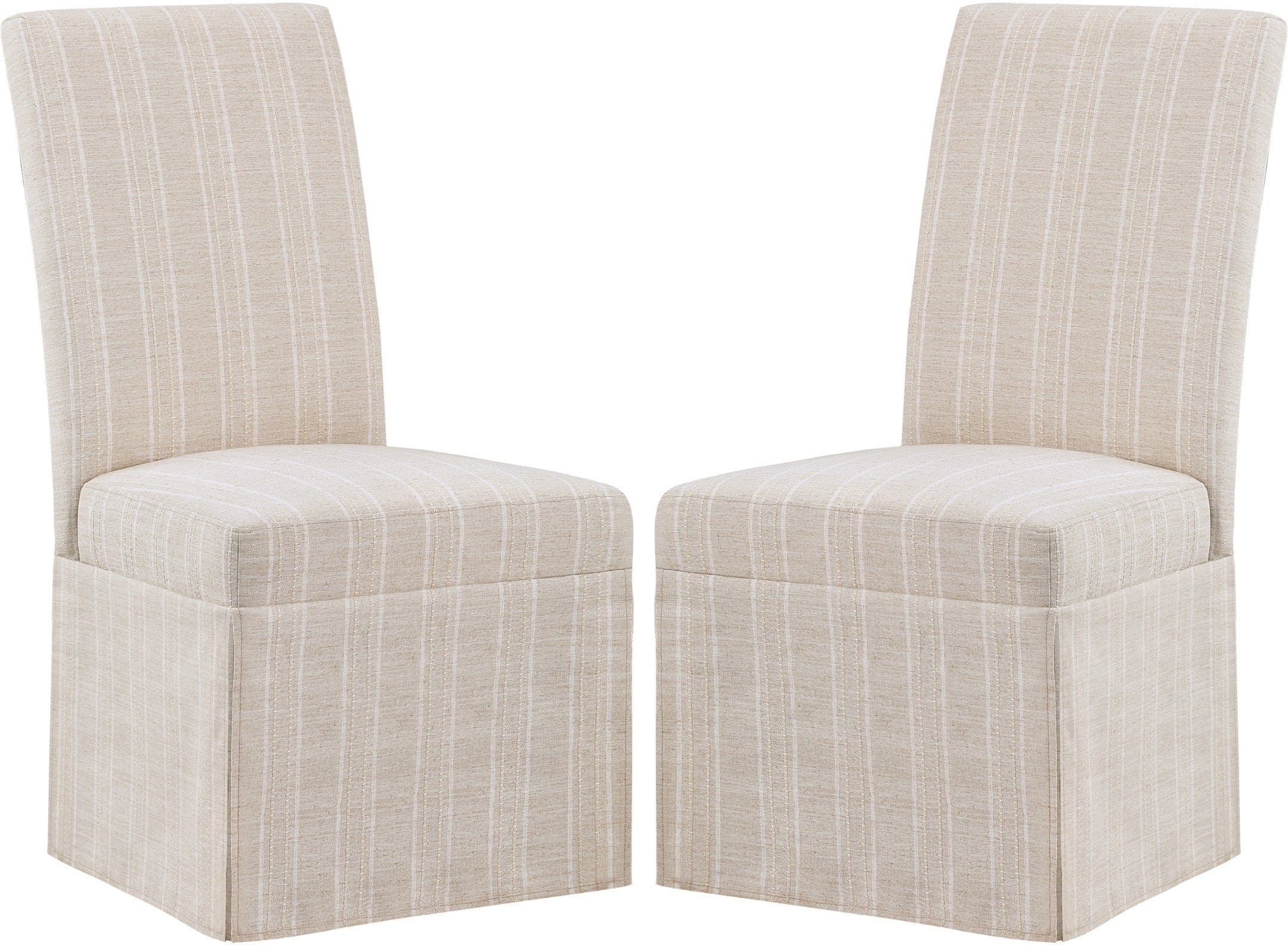 Office Star Adalynn Slipcover Dining Chair Set of 2 - Modern Upholstered Side Chairs for Kitchen, Dining Room, Office & Home Decor [ADL2]