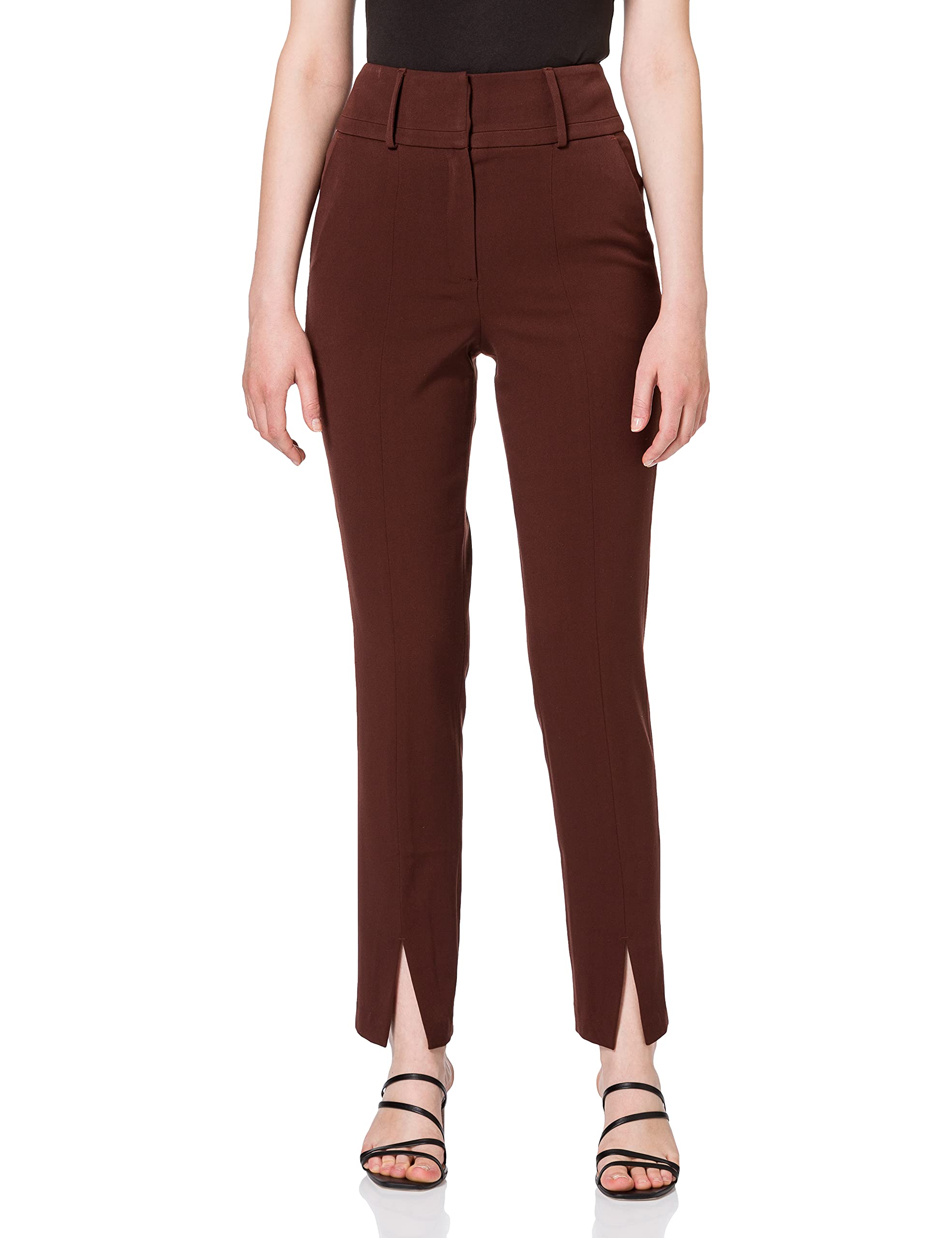 Women's Wide Leg Trousers - High Waist Flowy Pants for Work & Casual Wear | Comfortable Office Pants & Lounge Pants for Everyday Outfits