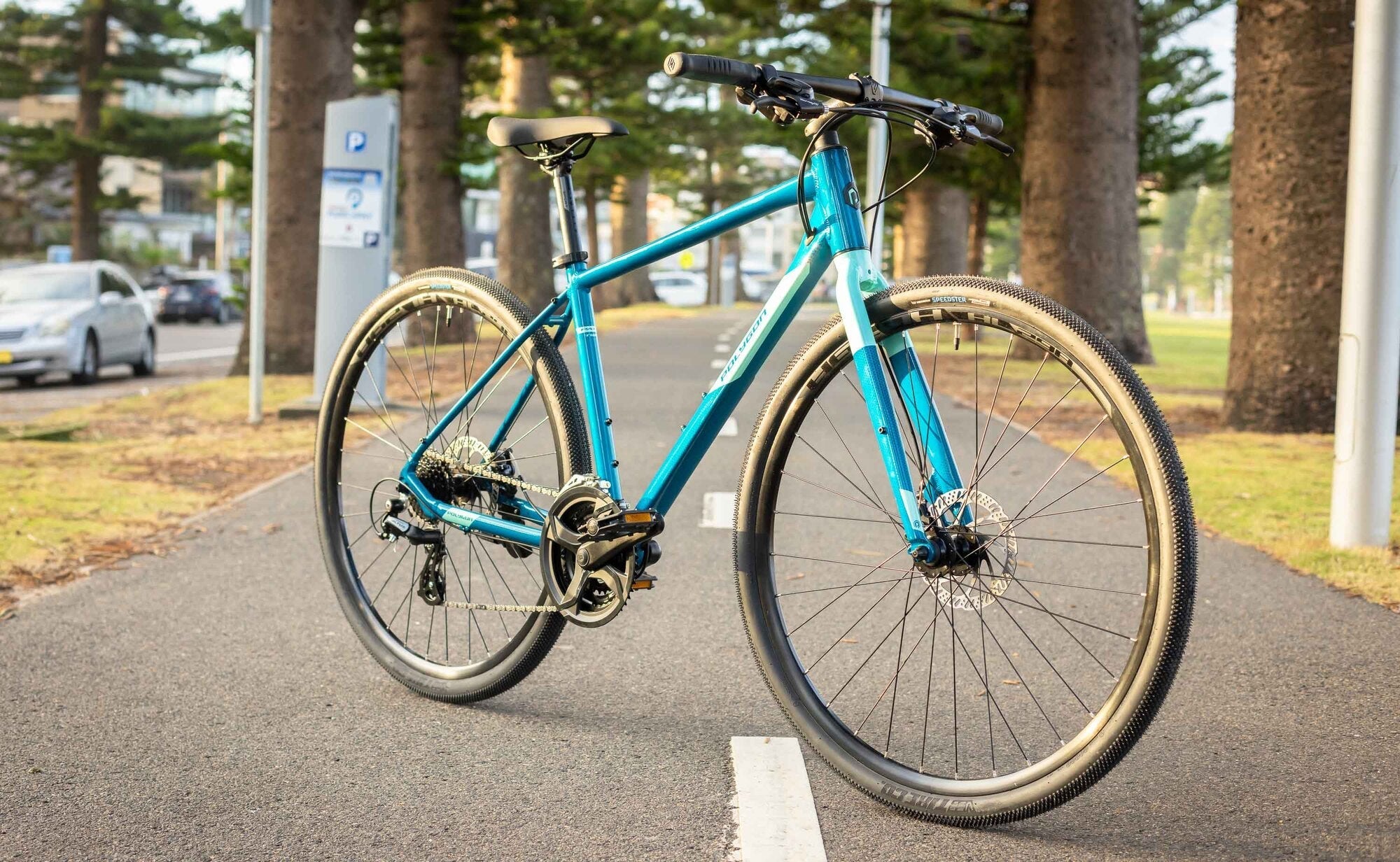 Polygon Path 2 Urban Commuter Bike - Lightweight Aluminum Frame, 21-Speed Gears for City Riding | Perfect for Daily Commute, Exercise & Urban Adventures