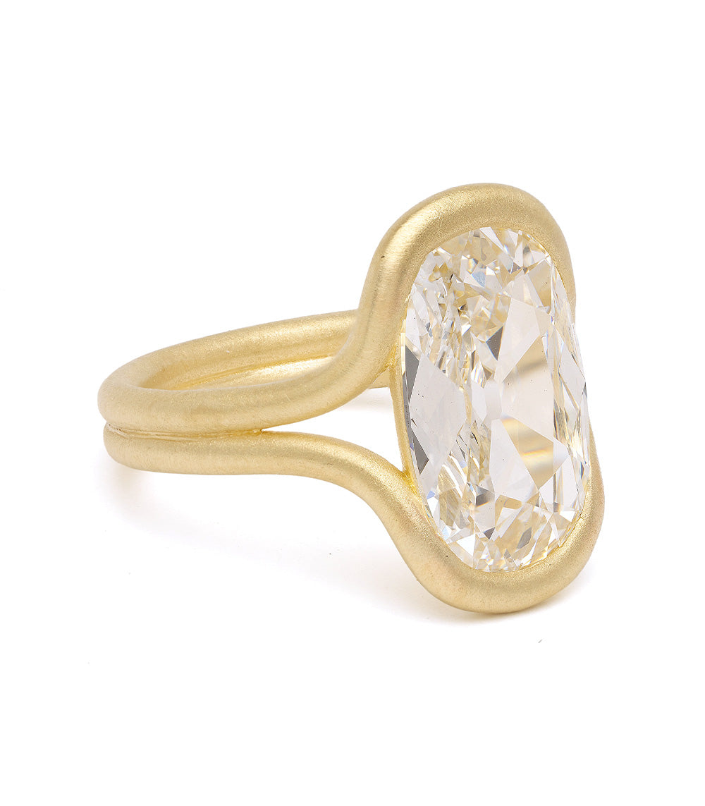 Lab Grown Diamond Engagement Ring - Onda Flat Cushion Cut for Women | Perfect Proposal, Wedding, Anniversary & Everyday Luxury Jewelry Gift
