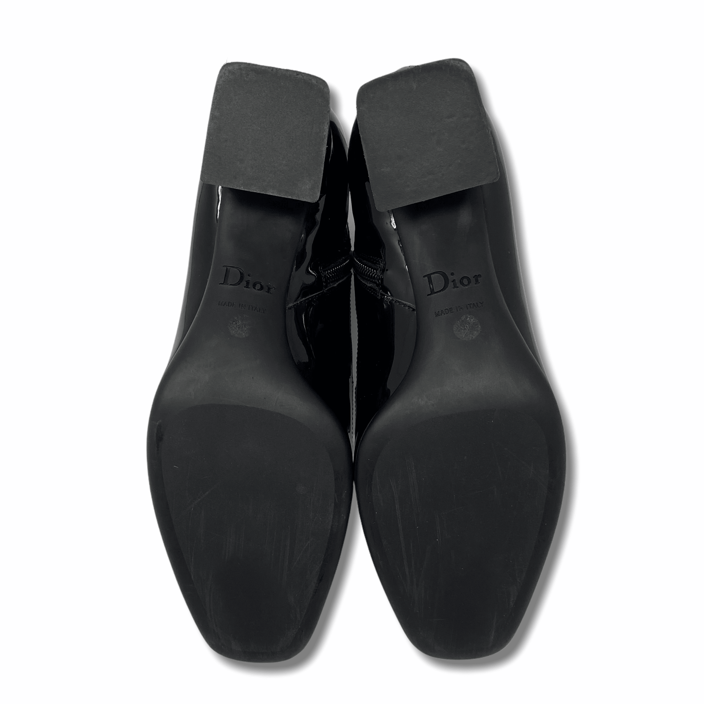 Dior Black Stretch Ankle Boots Women's Size 36.5 - Fashionable Pointed Toe Booties for Office, Party & Night Out