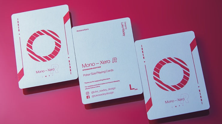 Premium Mono Xero R Playing Cards - Durable & Smooth Finish for Poker, Magic Tricks, and Card Games - Perfect for Casino Nights, Family Gatherings, and Professional Performances