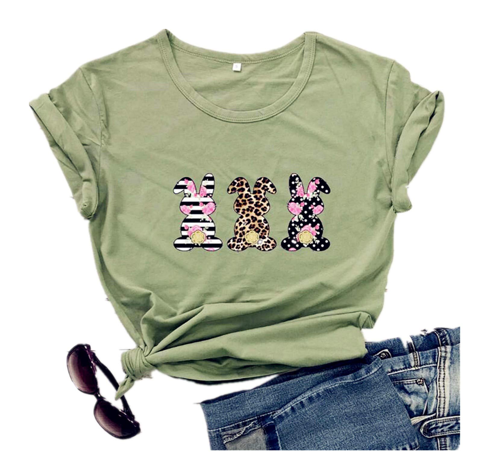Women's Cute Graphic T-Shirts - Summer Casual Printed Short Sleeve Tees for Everyday Wear, Outings & Street Style Fashion