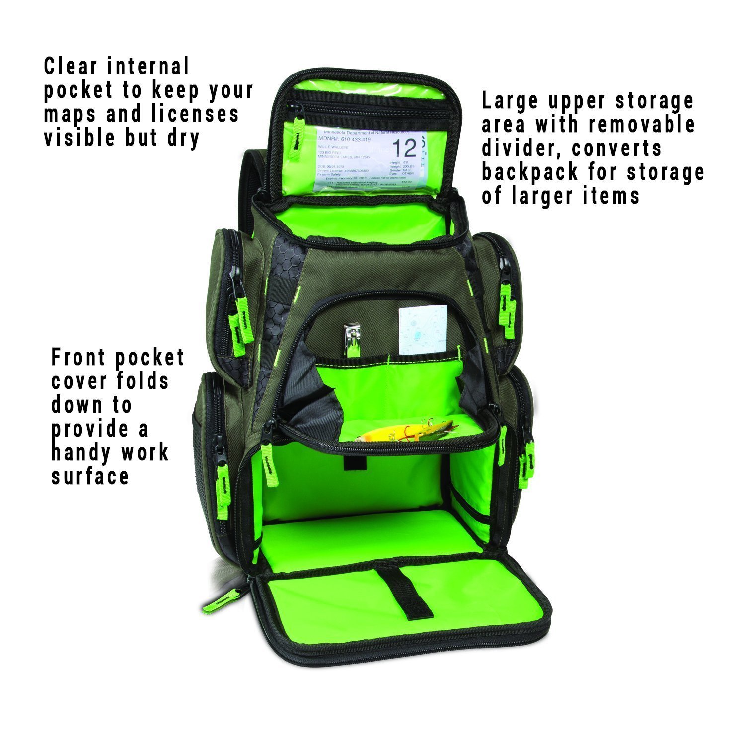 Wild River 3508 Multi-Tackle Small Fishing Backpack - Compact & Durable for Fly Fishing, Bass Angling & Outdoor Adventures