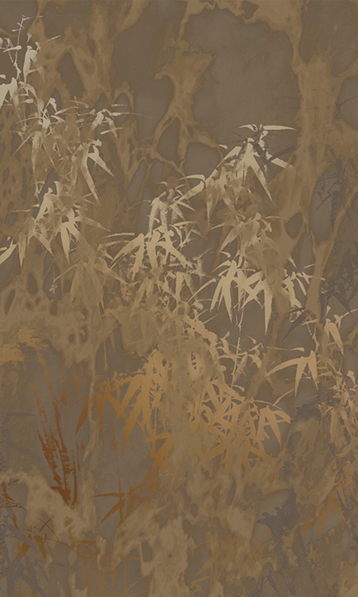 Brown Abstract Bamboo Forest Peel and Stick Wallpaper M2583 - Self-Adhesive Removable Wall Mural for Living Room, Bedroom, or Office Decor