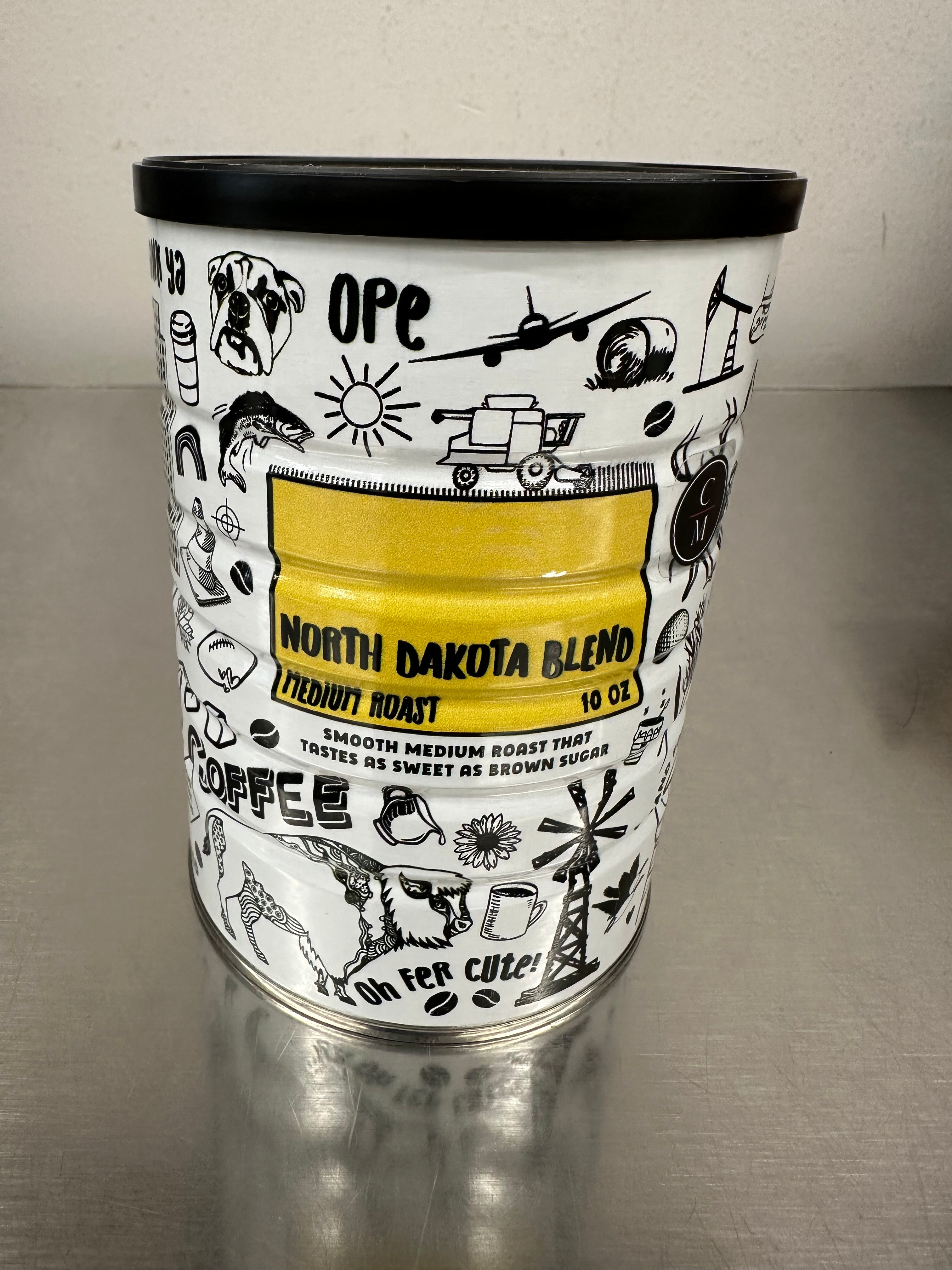 Bully Brew ND Coffee Can - 10oz Premium Ground Coffee for Energy & Focus - Perfect for Home, Office & Travel Use