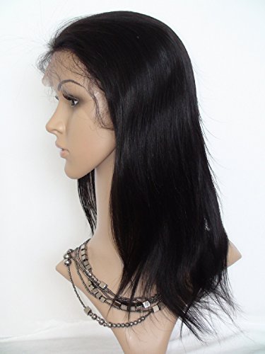 8 Inch Brazilian Virgin Remy Human Hair Wigs for Black Women - Natural Straight #1B Hair Extensions for African American Women | Perfect for Daily Wear, Cosplay & Special Occasions