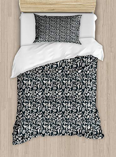 Pale Eggshell Dark Grey