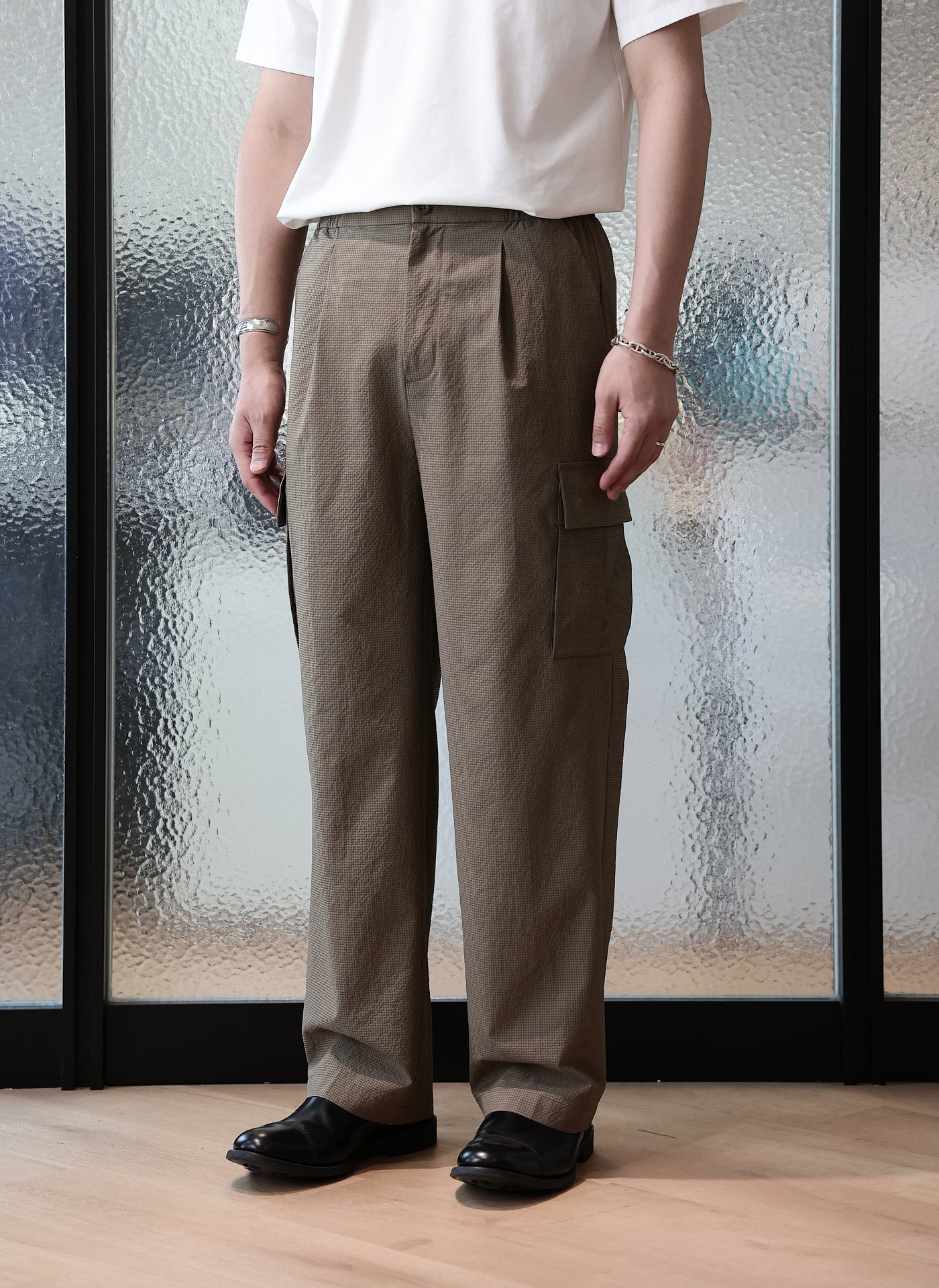 Seersucker Solotex M47 - Premium Men's Summer Shirt for Casual & Business Wear - Ideal for Office, Travel & Outdoor Events