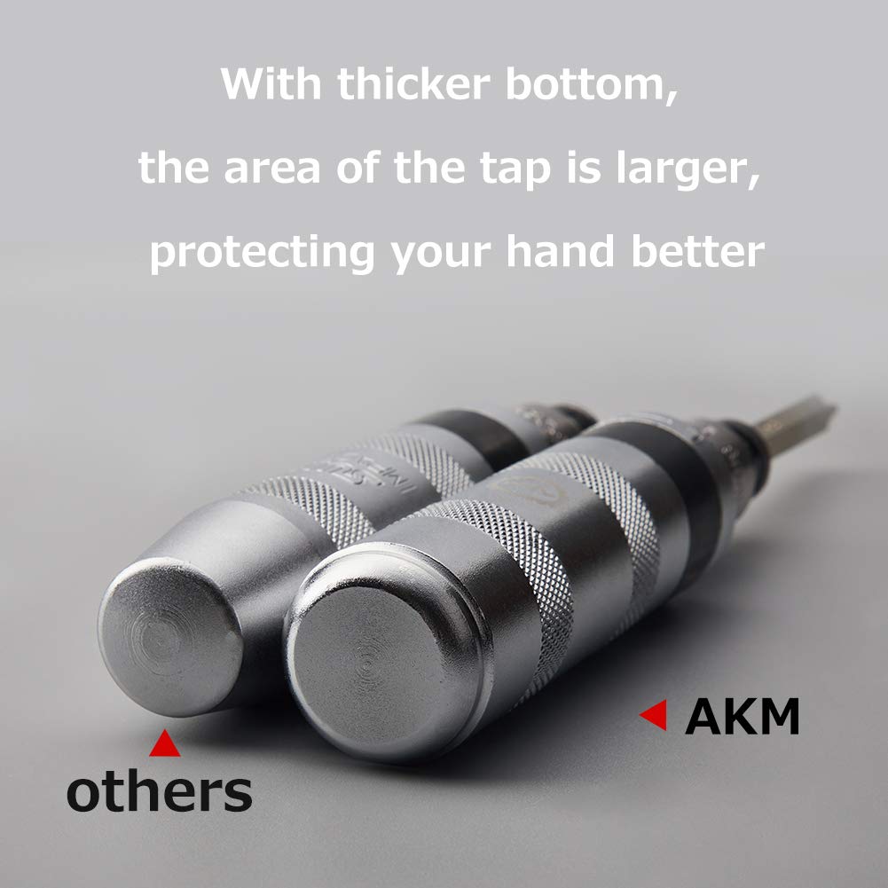 AKM 26-Piece Reversible Impact Driver Set - S2 Steel Hex & Phillips Screwdriver Bits for Rusted Fasteners & Frozen Bolts | Durable Hand Tool for Automotive Repair, Construction & DIY Projects