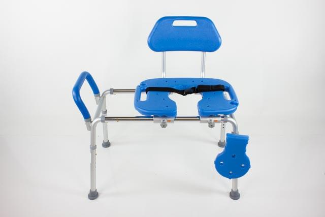 Refurbished HydroGlyde Premium Sliding Bath Transfer Bench for Elderly & Disabled - Safe Shower Seat with Non-Slip Surface for Bathroom Safety & Mobility Assistance (Ideal for Seniors, Post-Surgery Recovery & Physical Therapy)