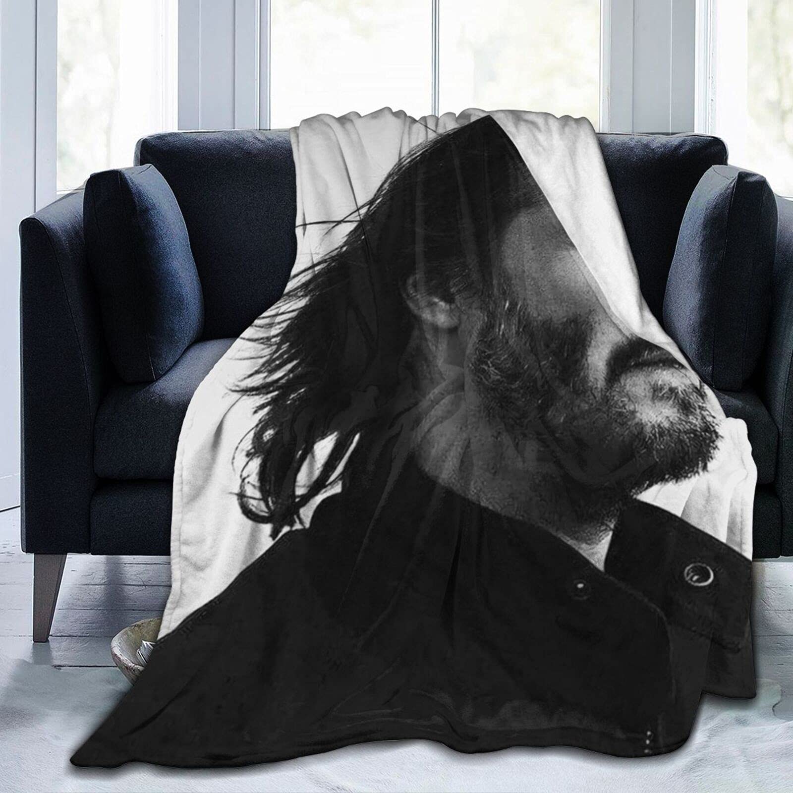 Keanu Reeves Fleece Blanket - Super Soft & Comfortable Throw Blanket for Picnic, Camping, Beach, Yoga - Perfect for Bedroom, Living Room Decor (60
