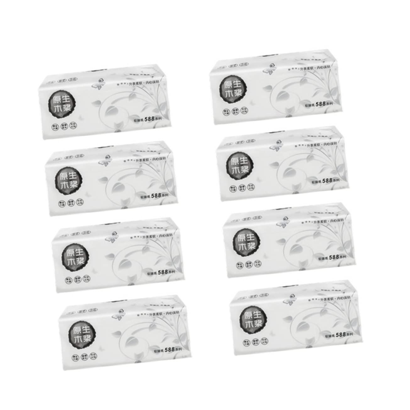 IWOWHERO 8-Pack White Pulp Paper Tissue Extraction Papers - Perfect for Coffee, Tea, and Oil Filtration in Kitchen & Lab Use