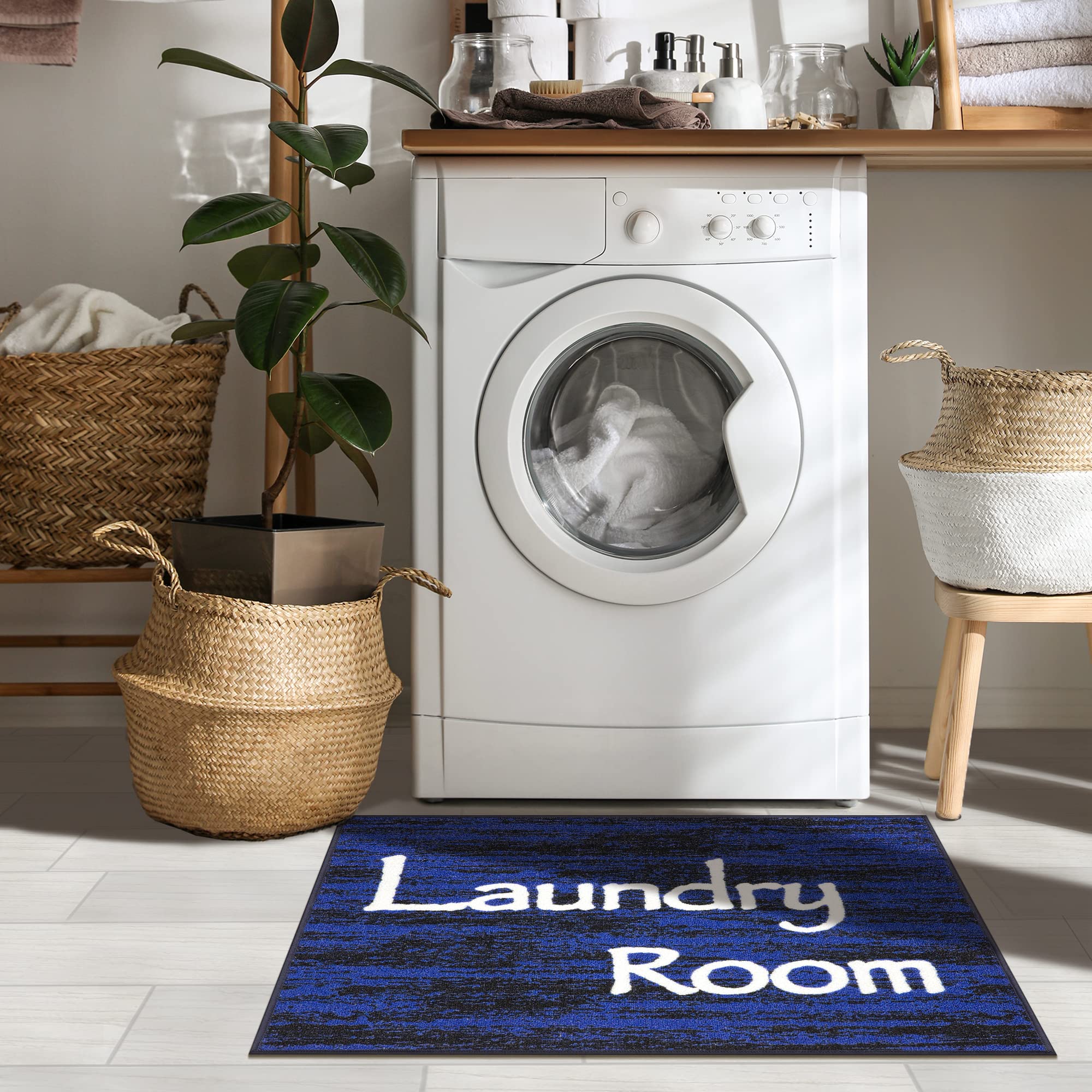Non-Slip Rubber Back Laundry Room Rug 26