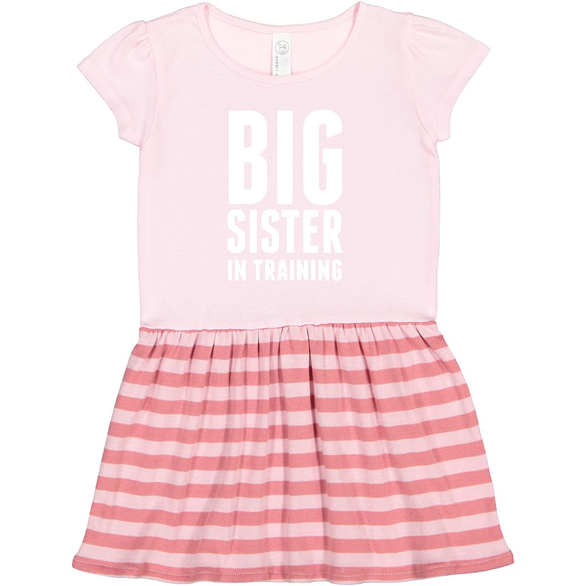 Inktastic Big Sister in Training Toddler Dress - Cute & Comfortable Outfit for Toddler Girls - Perfect for Sibling Bonding, Family Photos & Special Occasions