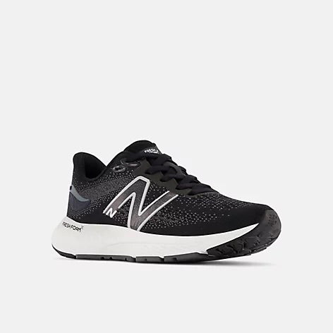 New Balance Kids' Fresh Foam X 880v12 Running Shoes - Black/Spring Tide/Ocean Grey - Lightweight & Cushioned for School, Sports & Daily Activities