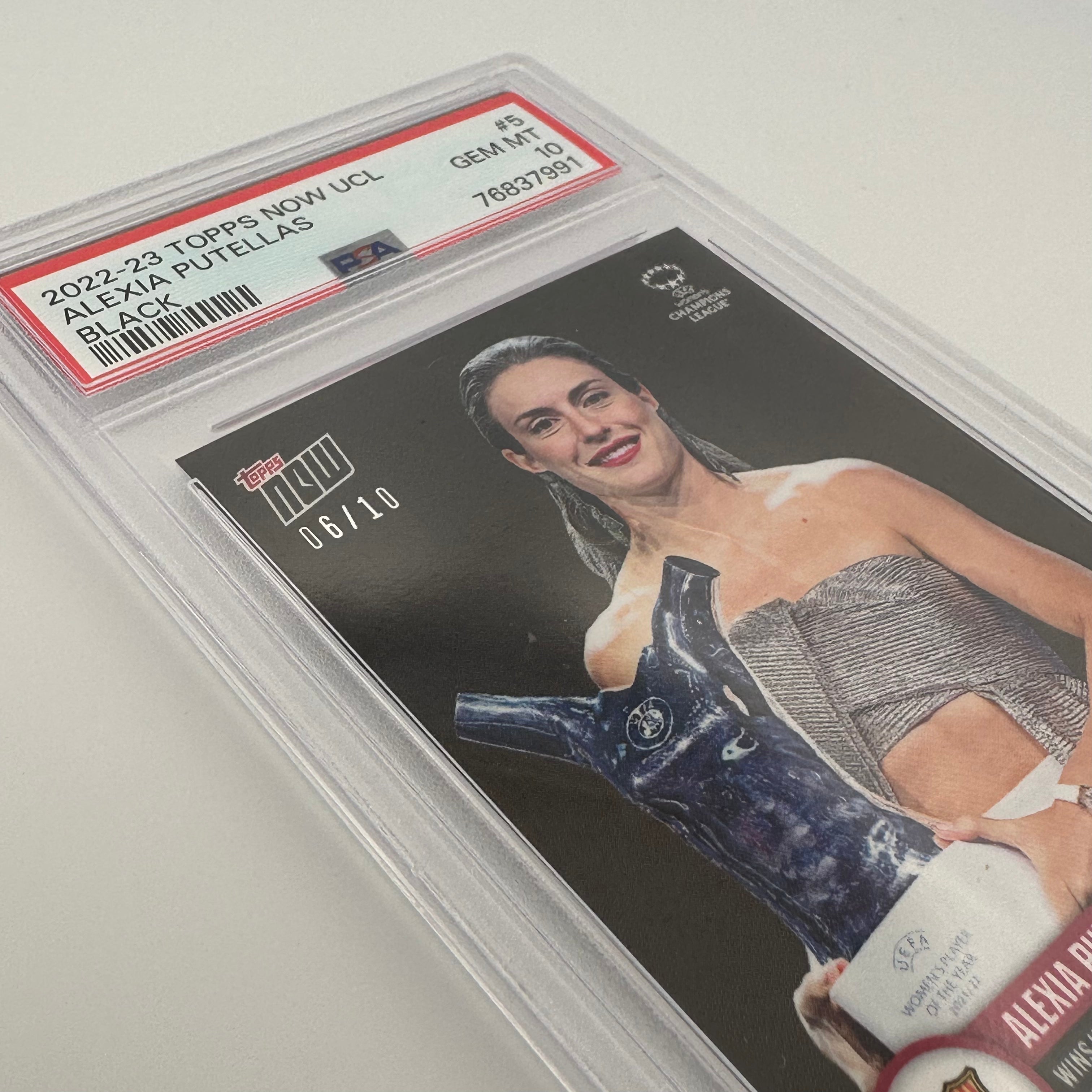 PSA 10 Graded 2006/10 Alexia Putellas #5 UEFA Champions League Black Soccer Card - Perfect for Collectors, Investors & Soccer Fans